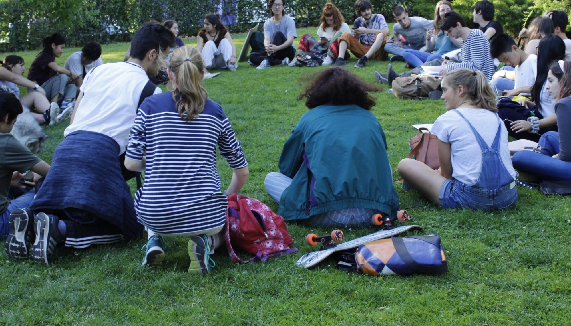 Asamblea de Fridays For Future. Madrid, 2019.