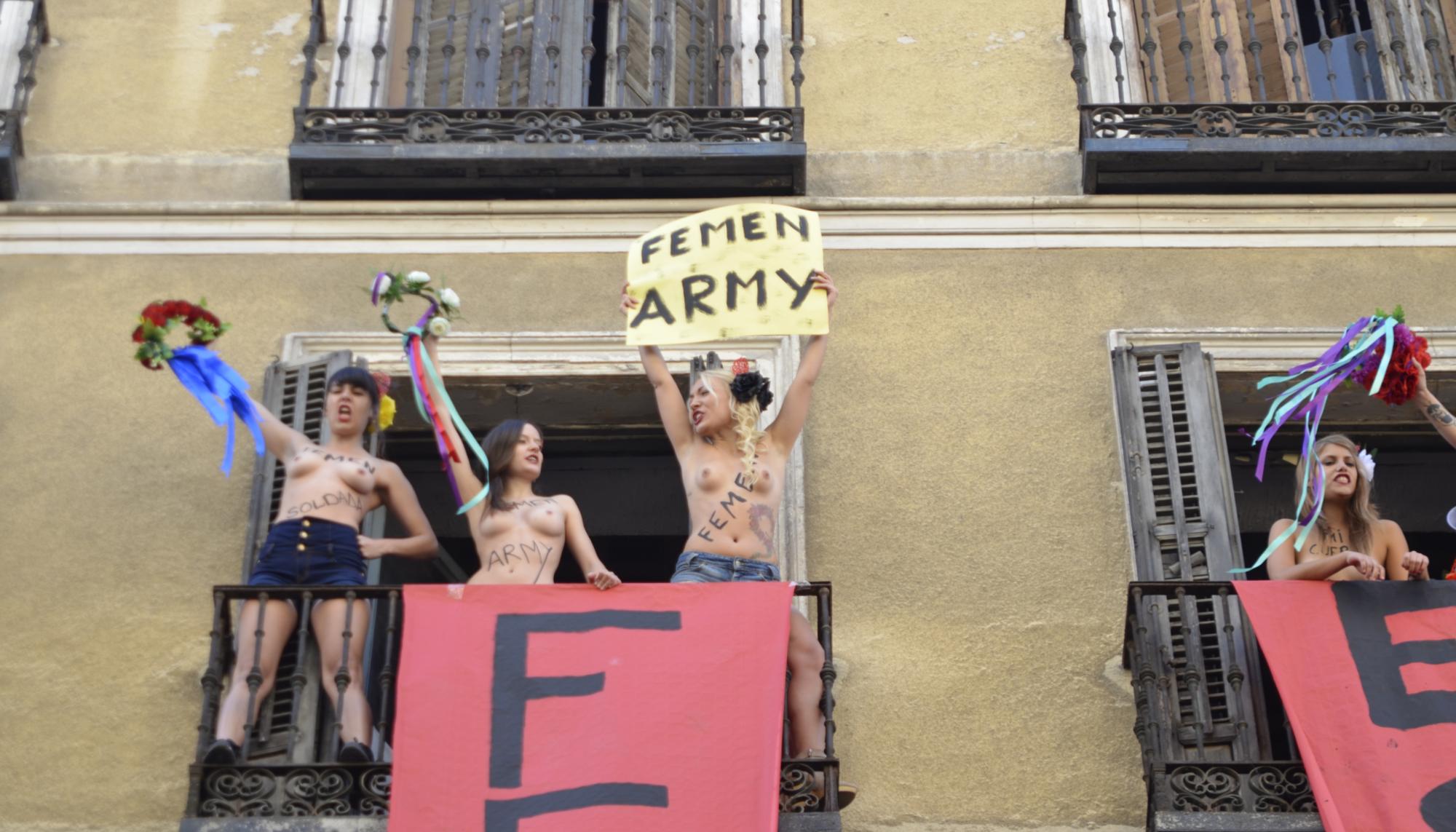 Femen en el Patio Maravillas