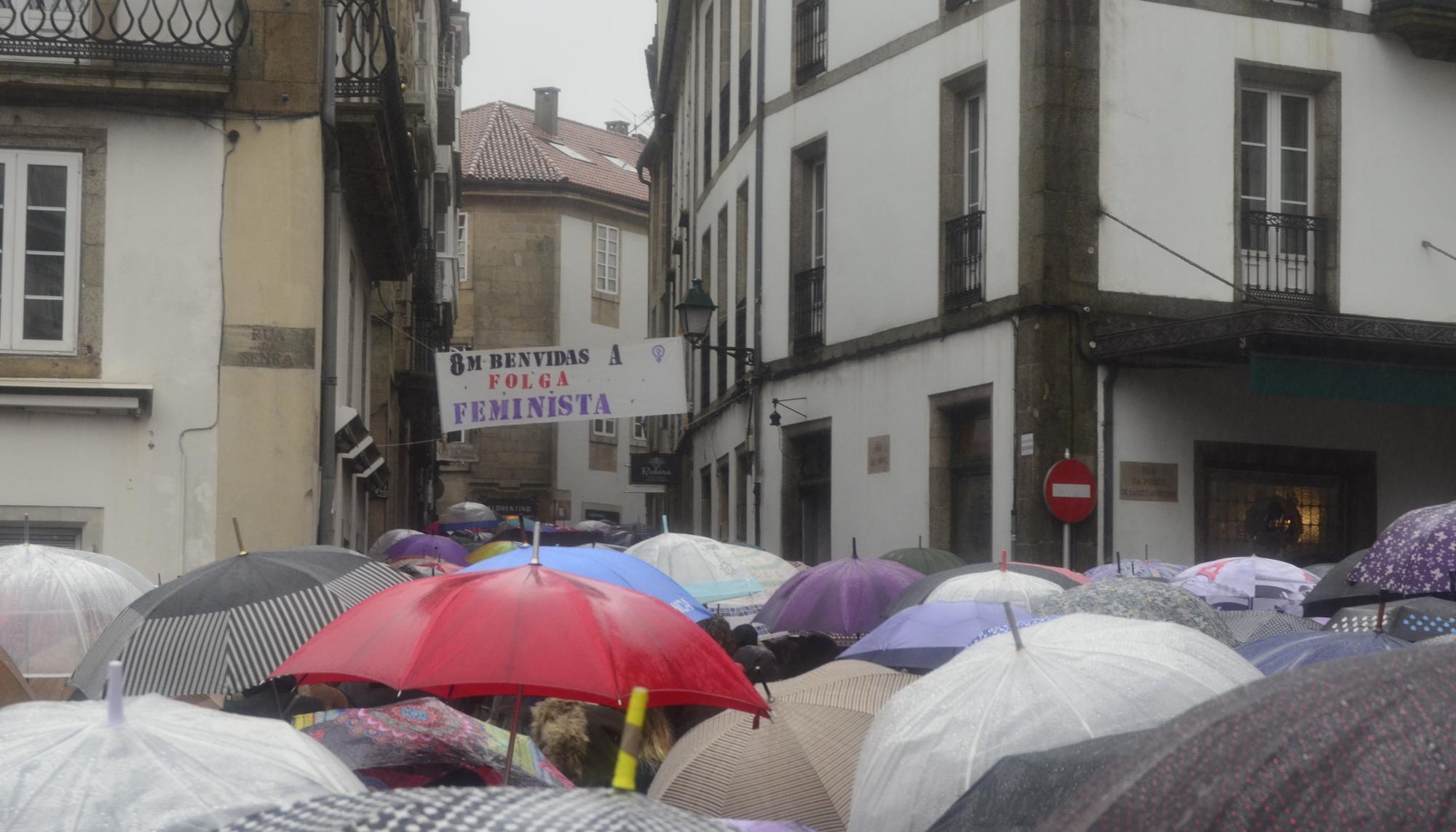 Manifestación feminista 8M Compostela