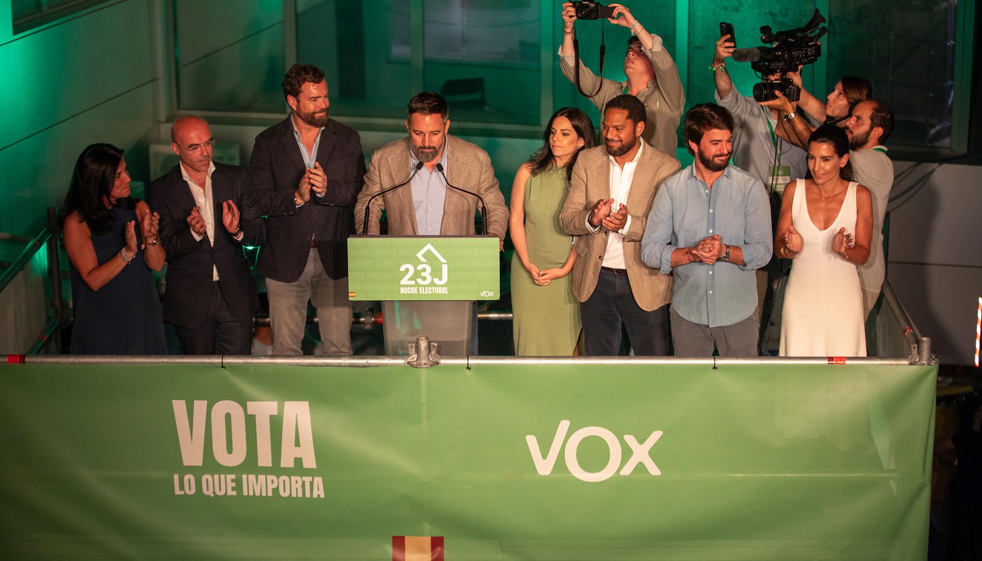 Abascal declaración noche electoral 23J