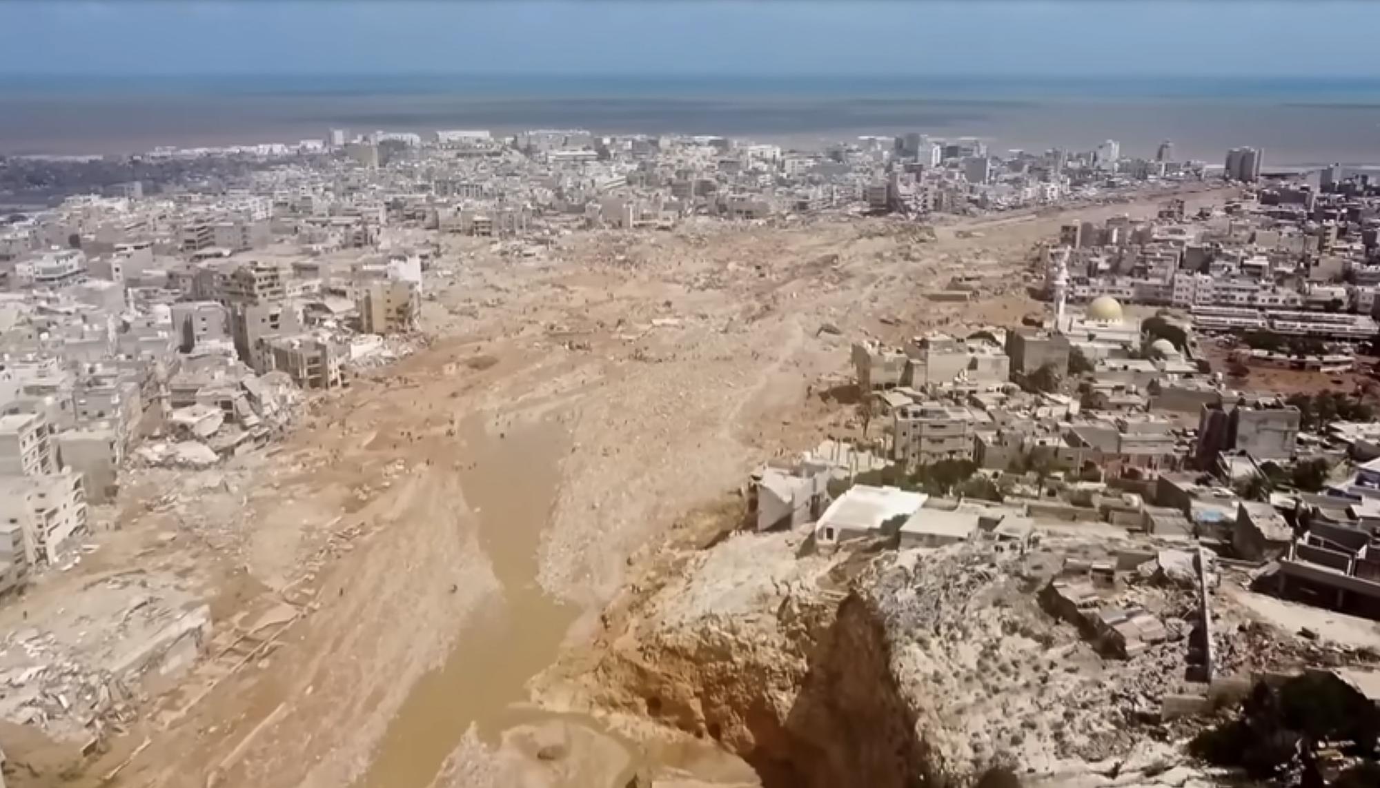 Inundaciones Libia