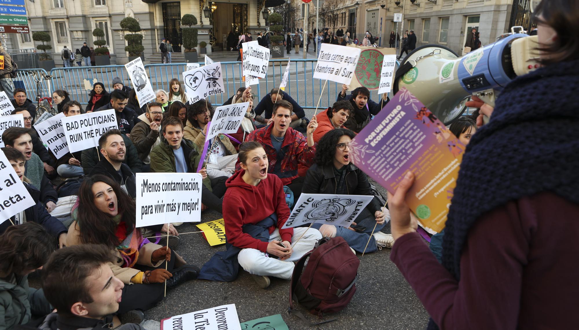 Acción por el Clima, Fridays for Future Madrid, en el Congreso - 1