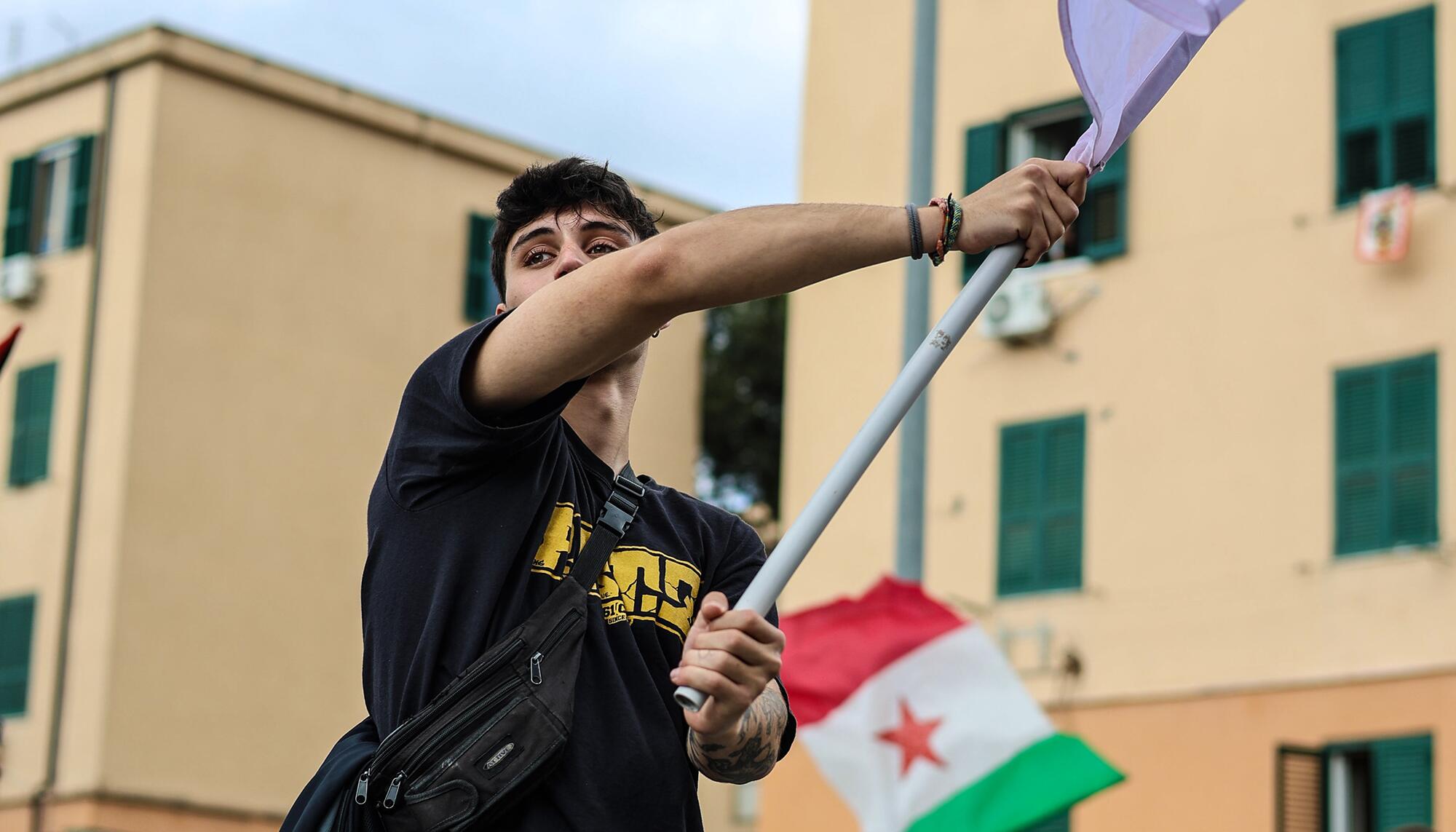 Manifestación antifascista en Roma - 19