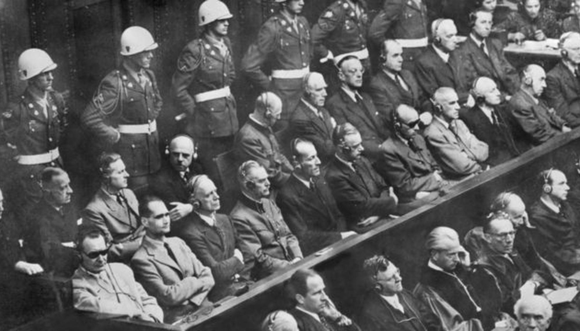 Los acusados en el juicio de Núremberg