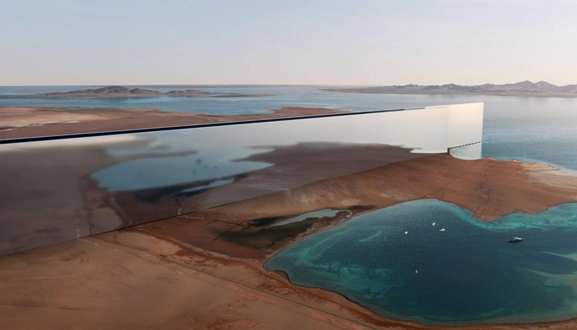 Recreación de la ciudad de Neom, el megaproyecto de Arabia Saudí.