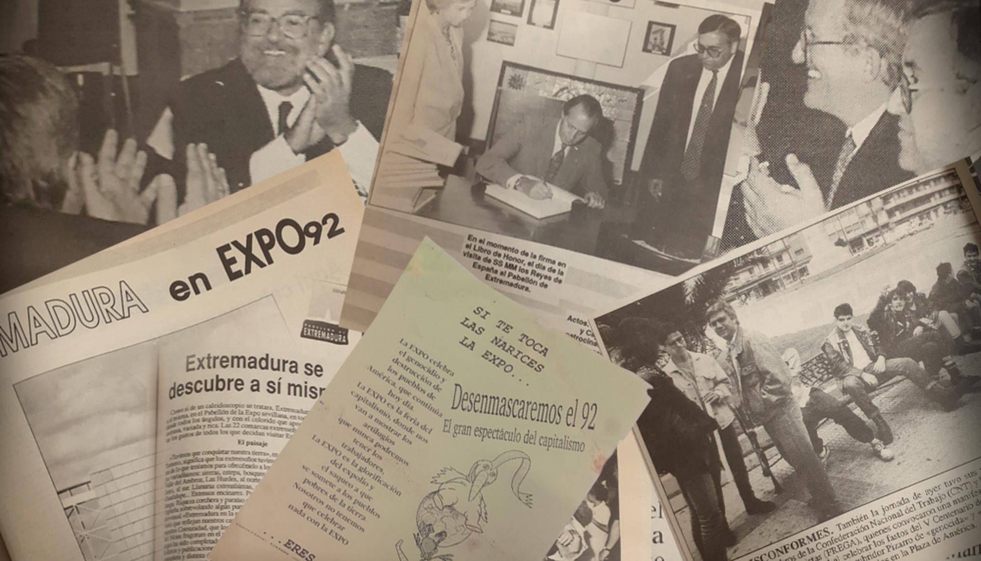 Montaje Expo 92 Extremadura