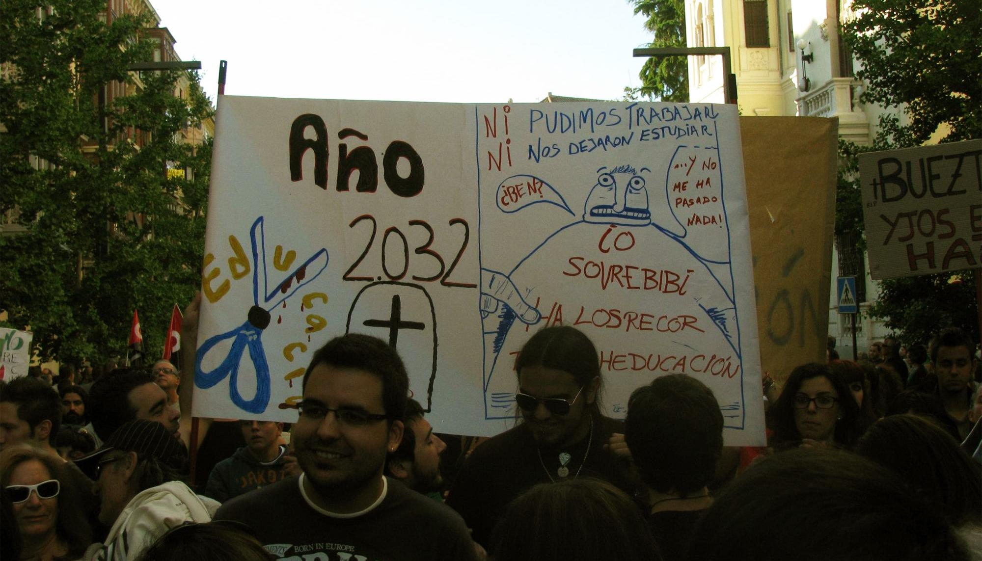 Titulitis - huelga educación Granada 2012