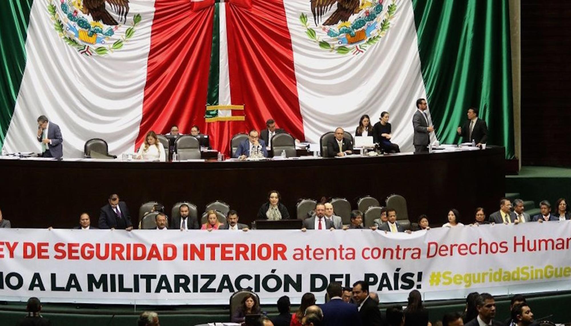 protesta Diputados México