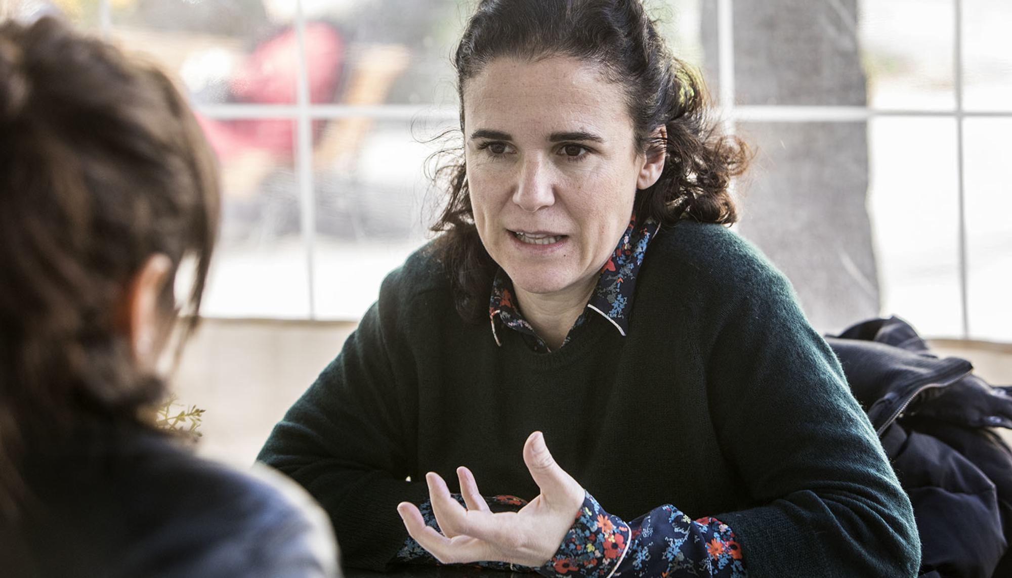 Olatz González, en un momento de la entrevista
