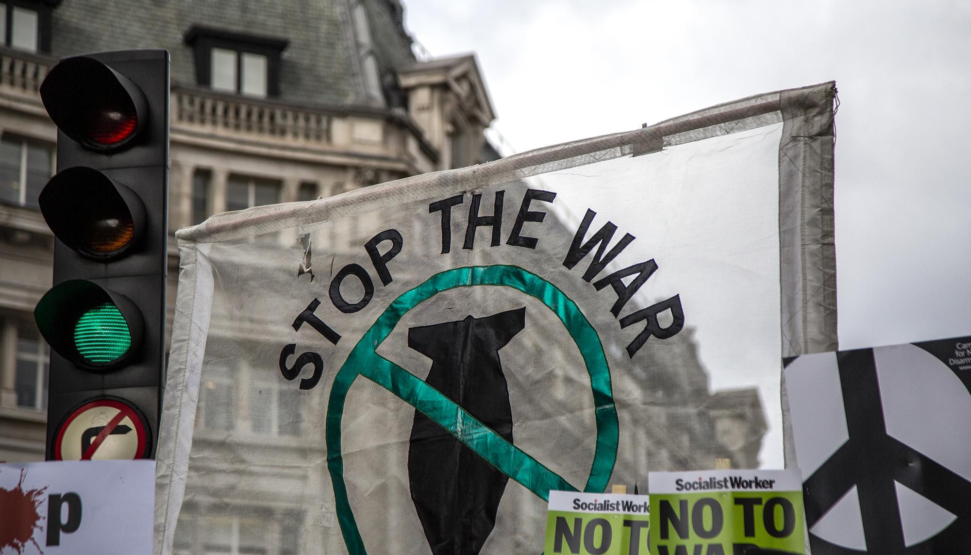 Protesta contra la guerra Ucrania Rusia en Londres 10