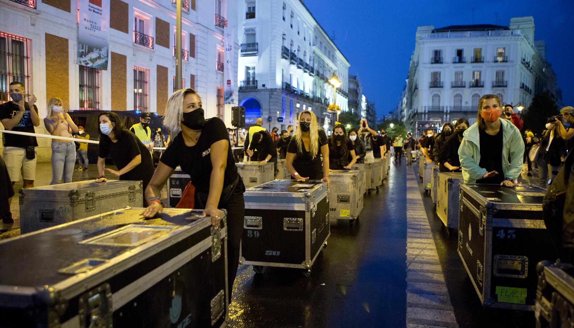 El movimiento Alerta Roja se concentra en Madrid por el rescate a la Cultura. - 6