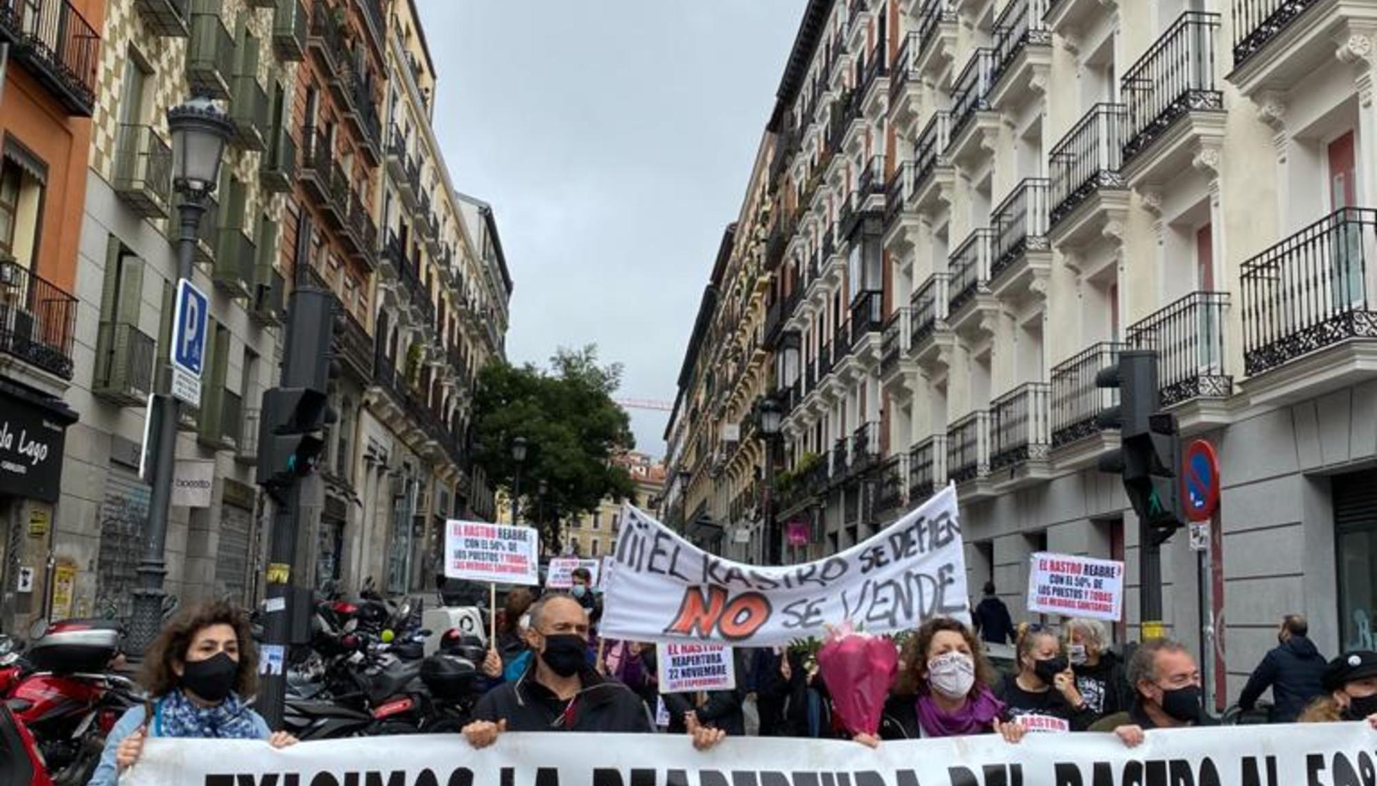Manifestación por la reapertura de El Rastro 2