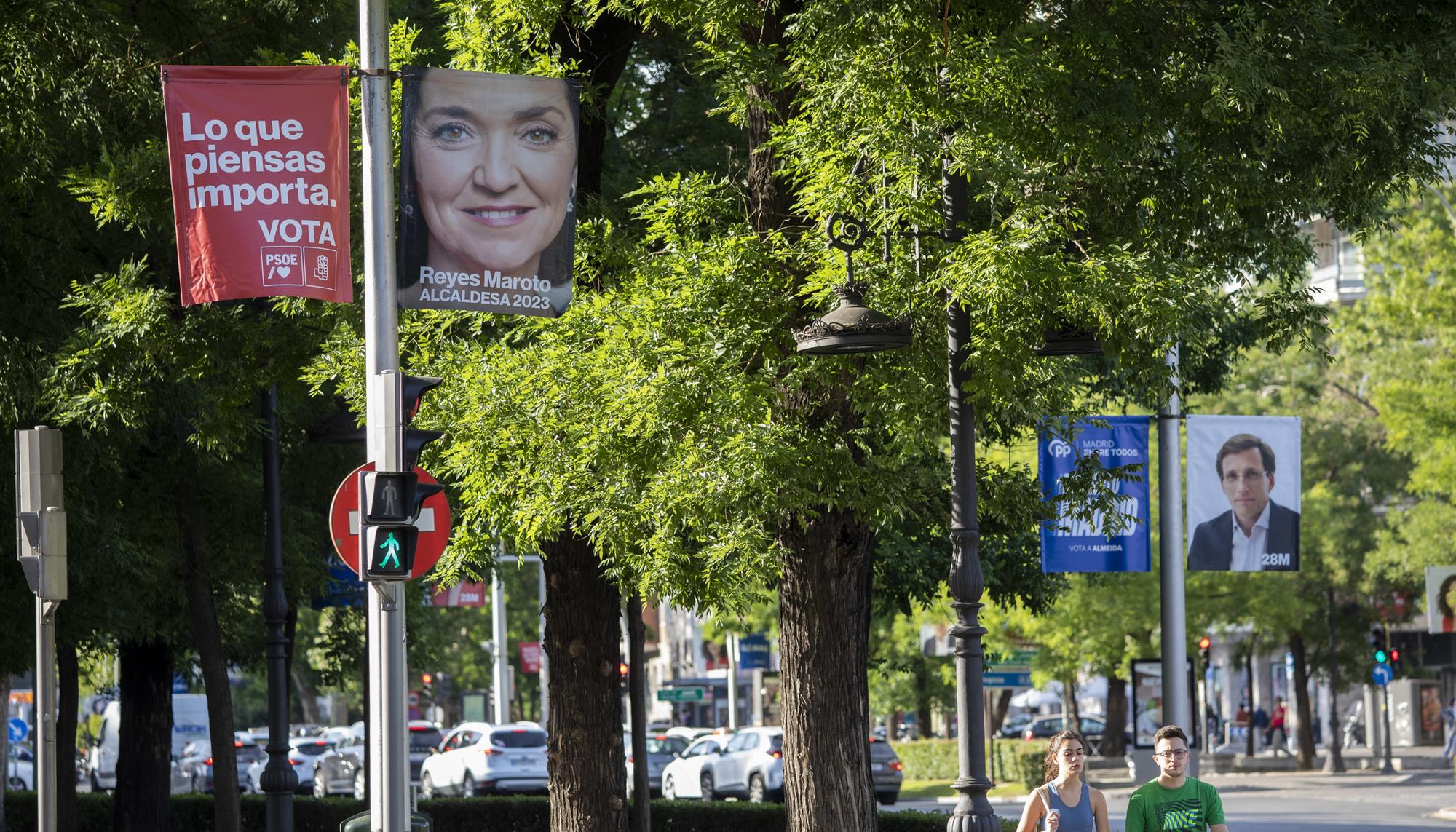 Carteles electorales PP PSOE Castellana - 5