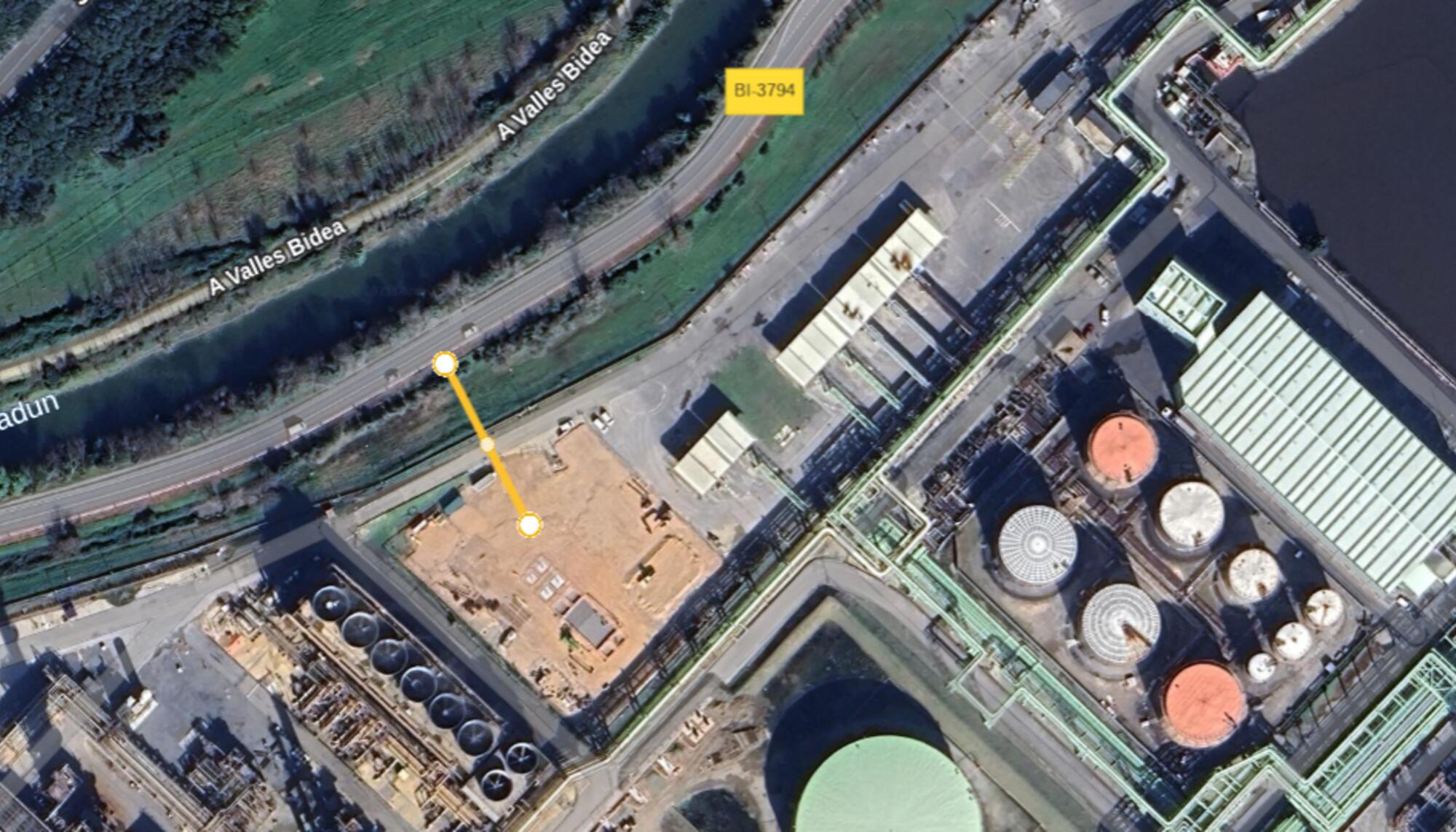 Petronor distancia torre propileno 