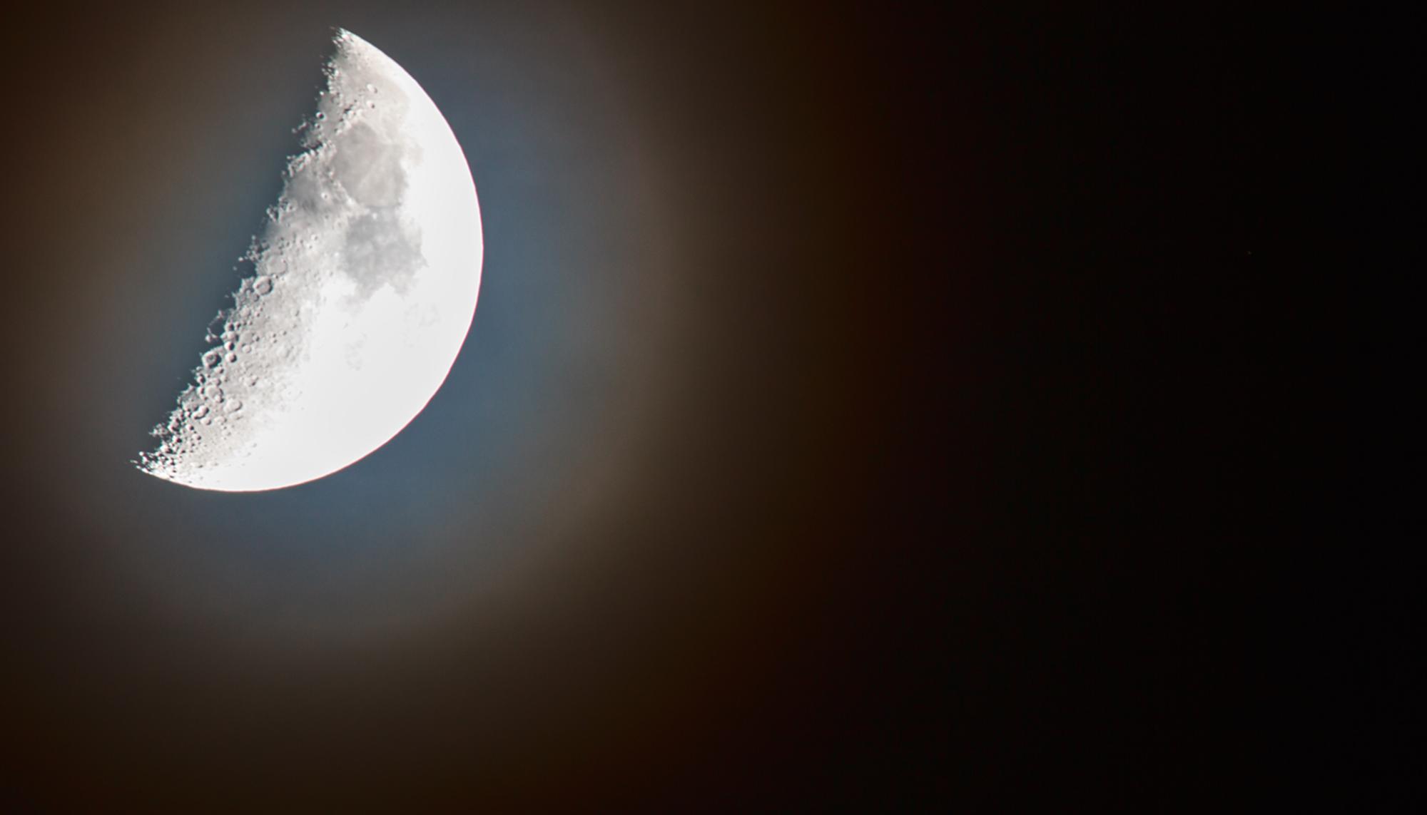 Luna, cielo, noche