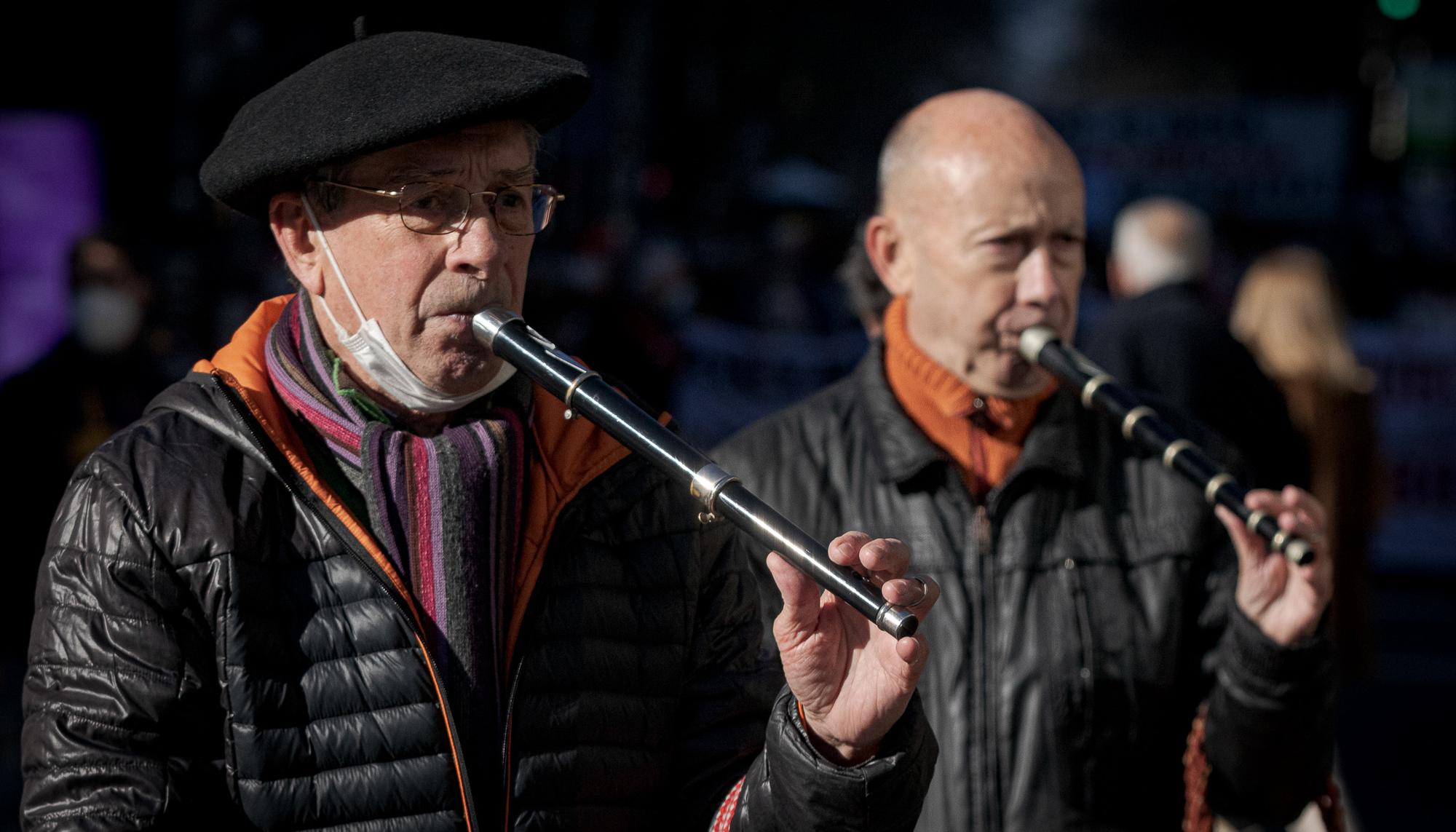 Manifestación cuarto aniversario Movimiento Pensionistas en Bilbao - 9