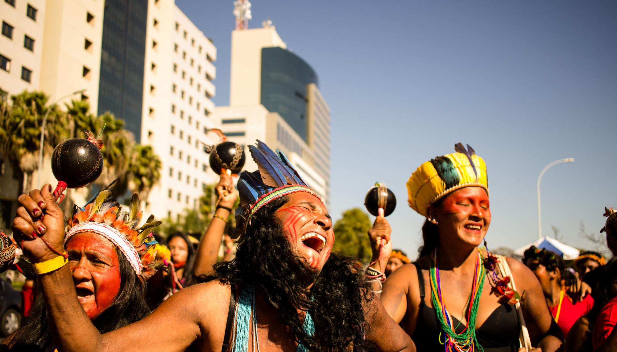 Marcha indígena en Brasil 2019