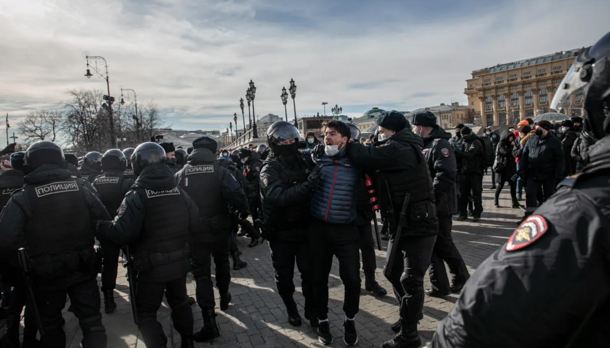protestas contra la guerra a Ucrania en Rusia 3