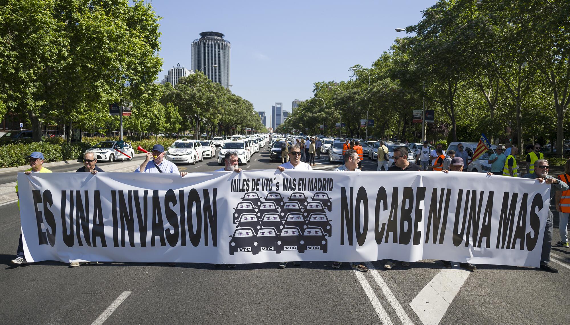 Manifestación Taxi Madrid Licencias VTC - 17