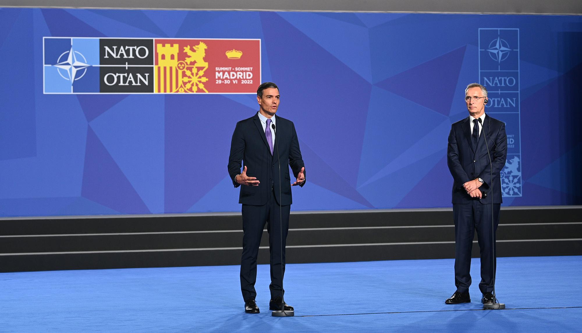 Pedro Sánchez Cumbre de la OTAN Jens Stoltenberg - 4