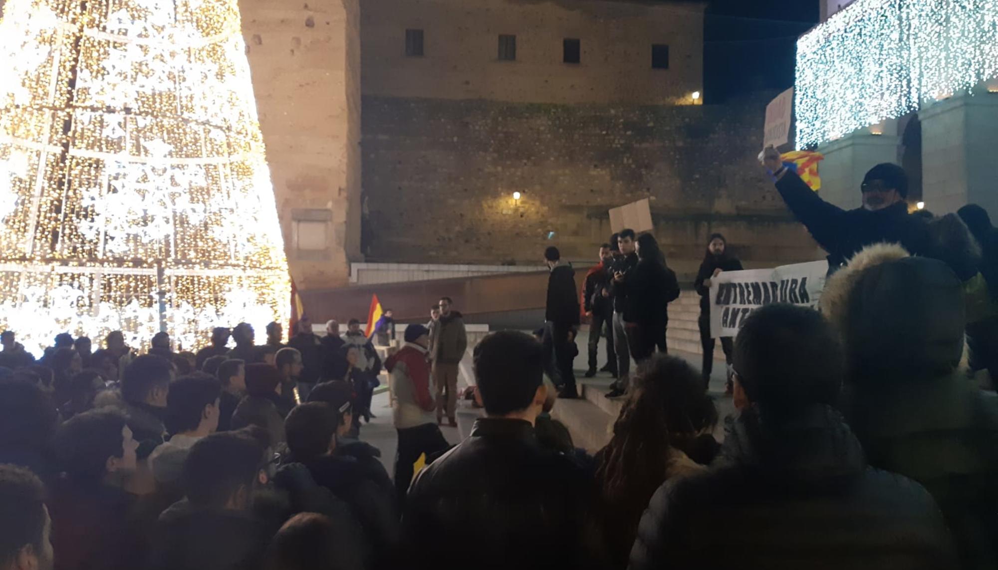 Concentración antifa de Cáceres