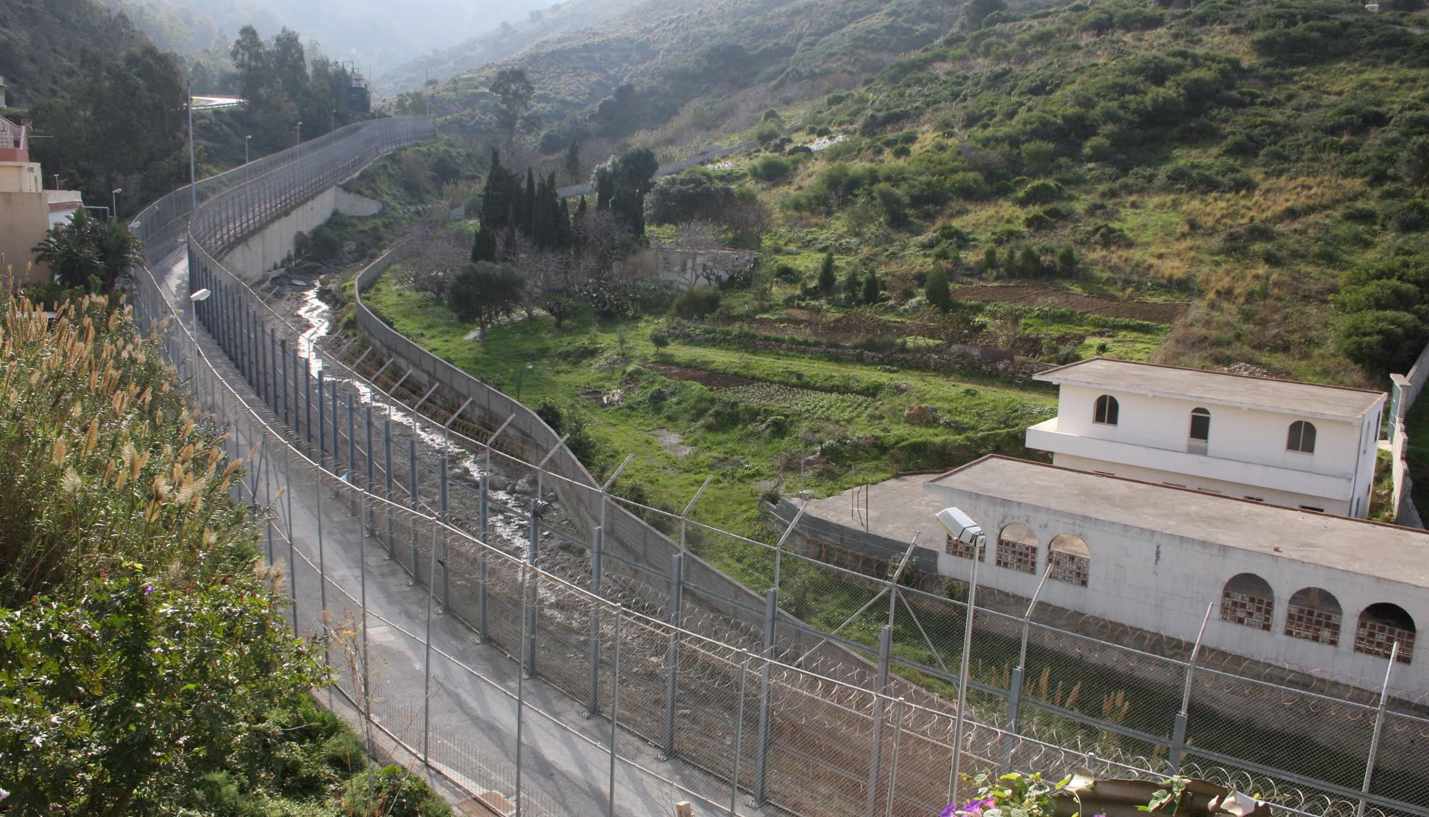 Valla de Melilla vista áerea