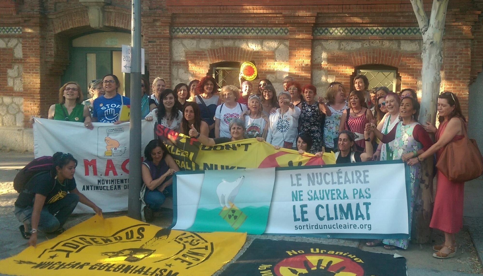 Grupo de organizadoras del Foro Social Mundial Antinuclear 2019, celebrado en Madrid.