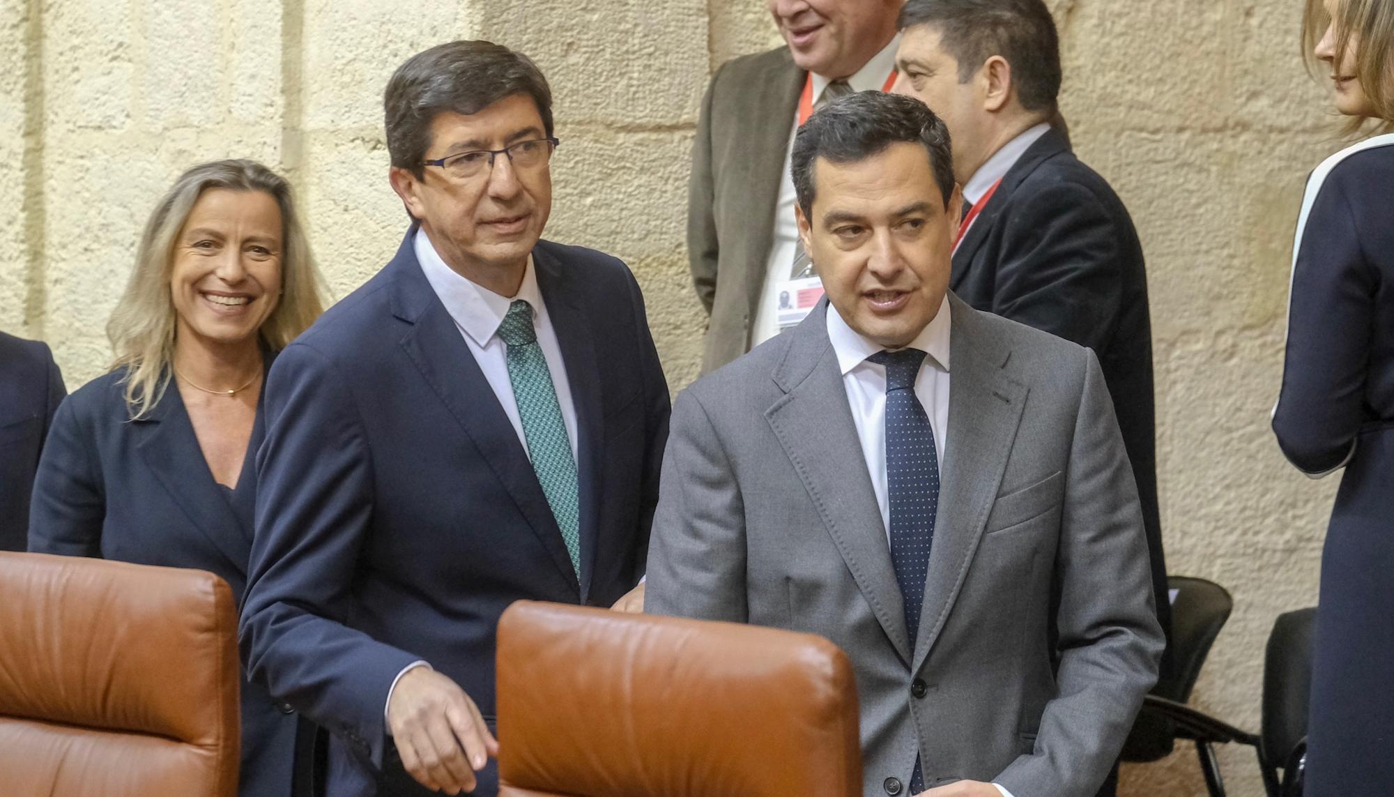 Juan Marín y Juanma Moreno