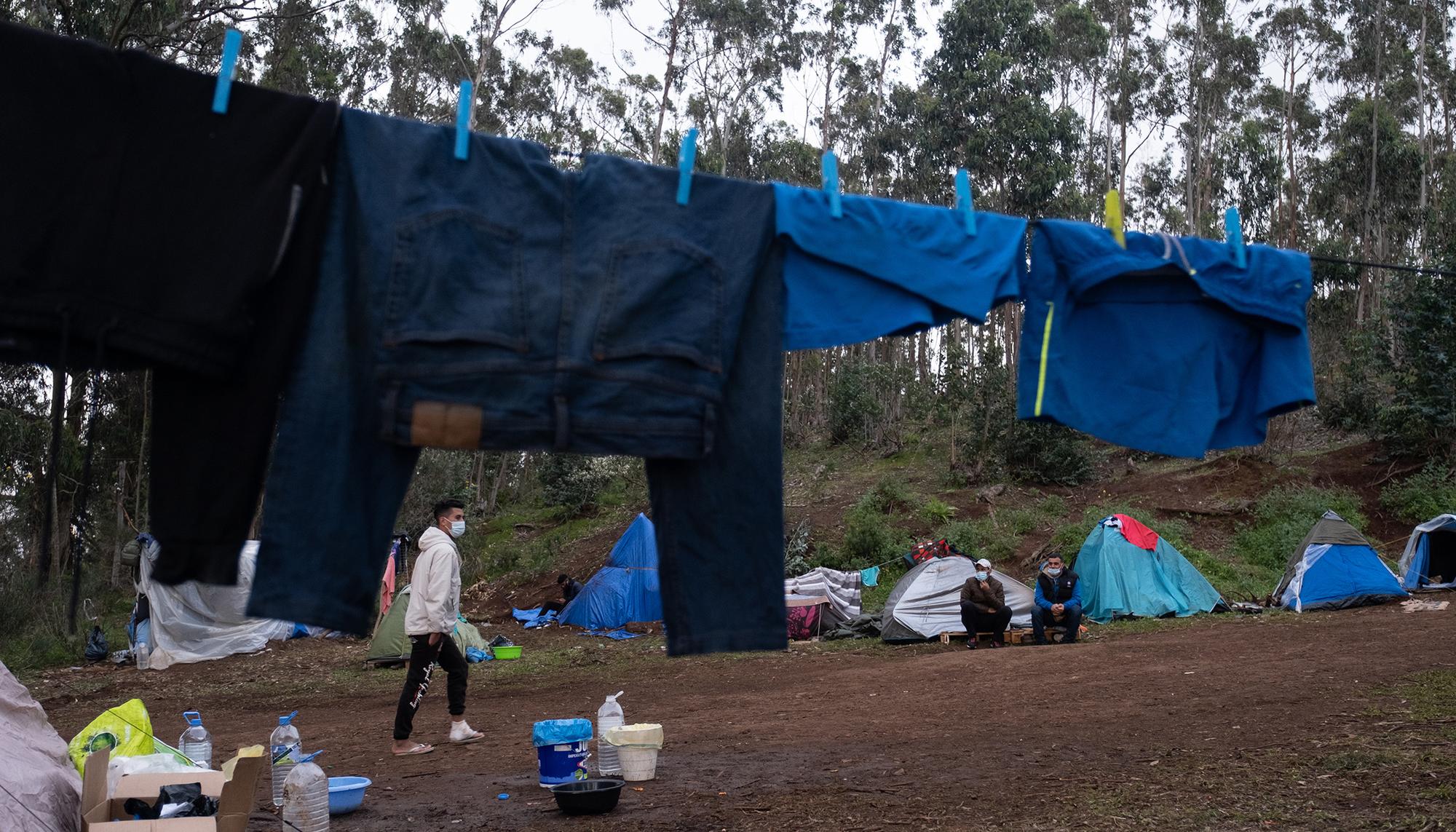 Campamento externo en Las Raices.  - 2