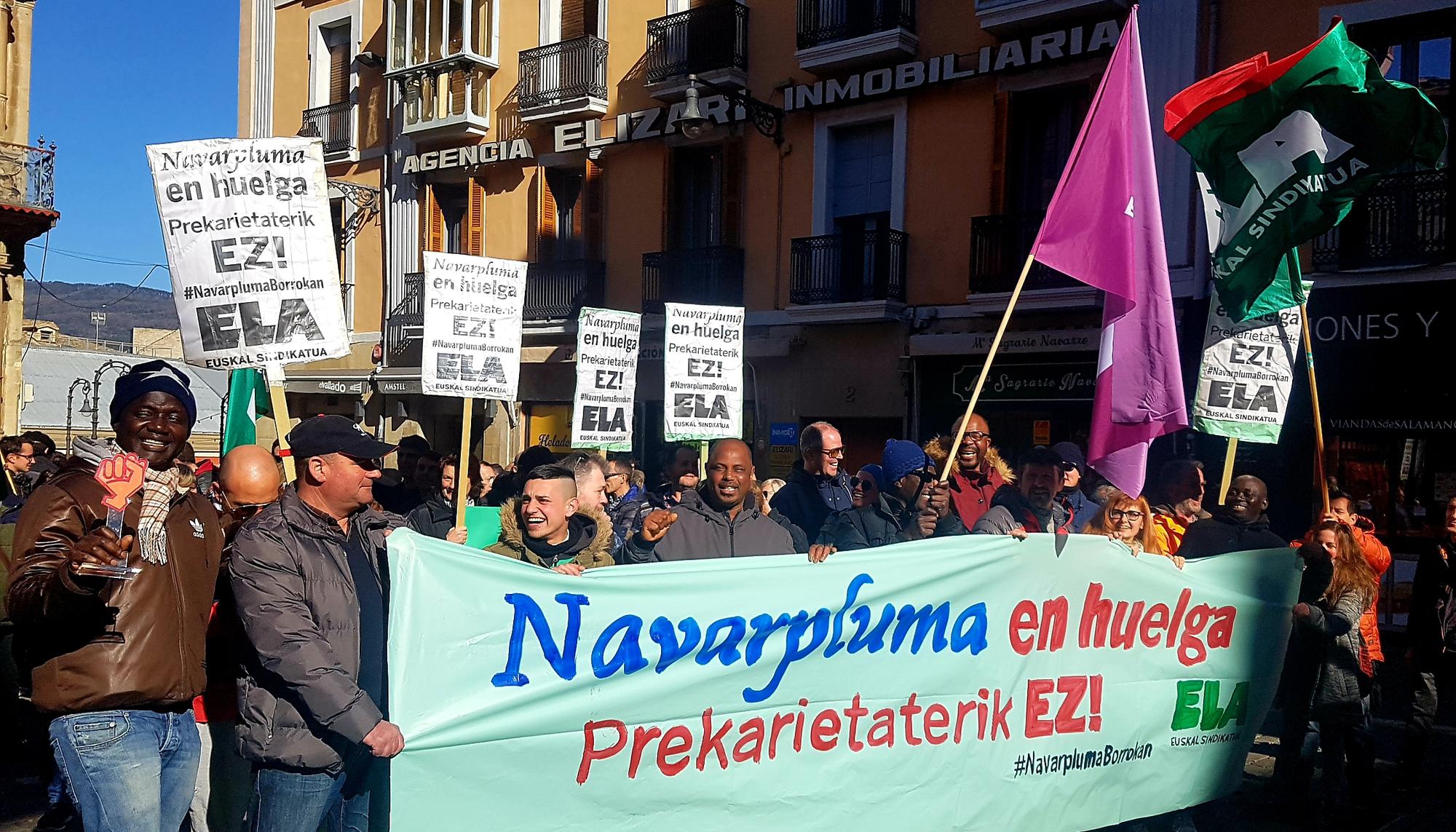 Huelga en Navarpluma