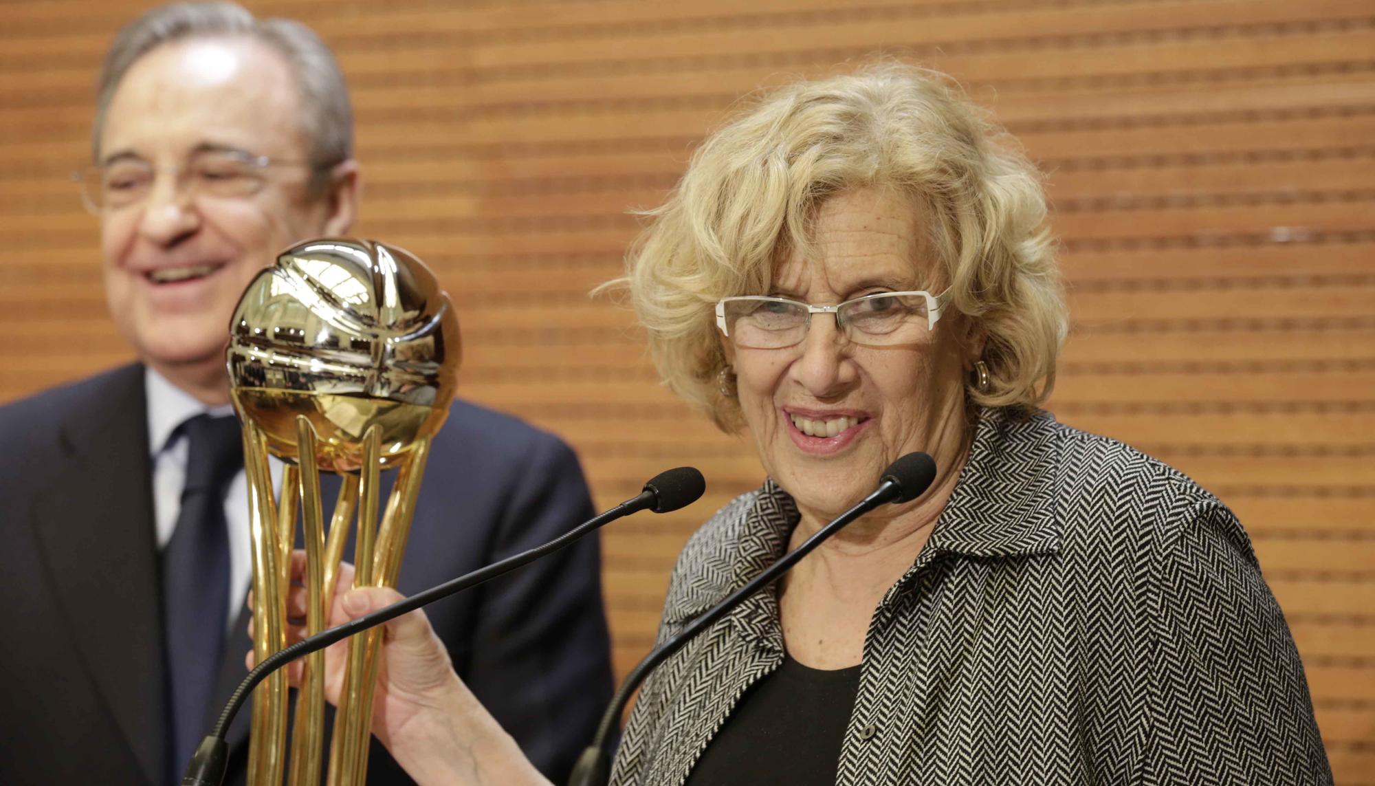 Florentino Pérez y Manuela Carmena