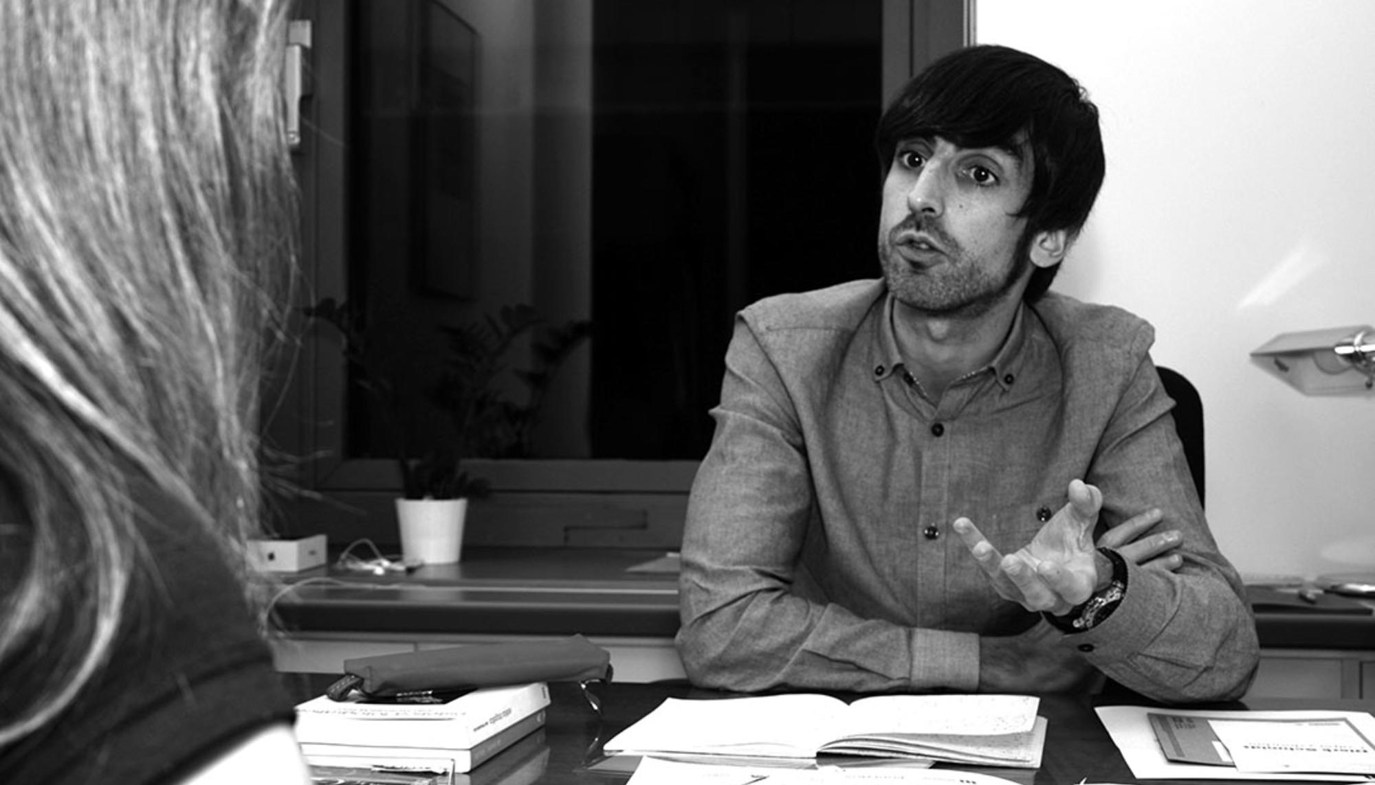 Eduardo Maura en su despacho