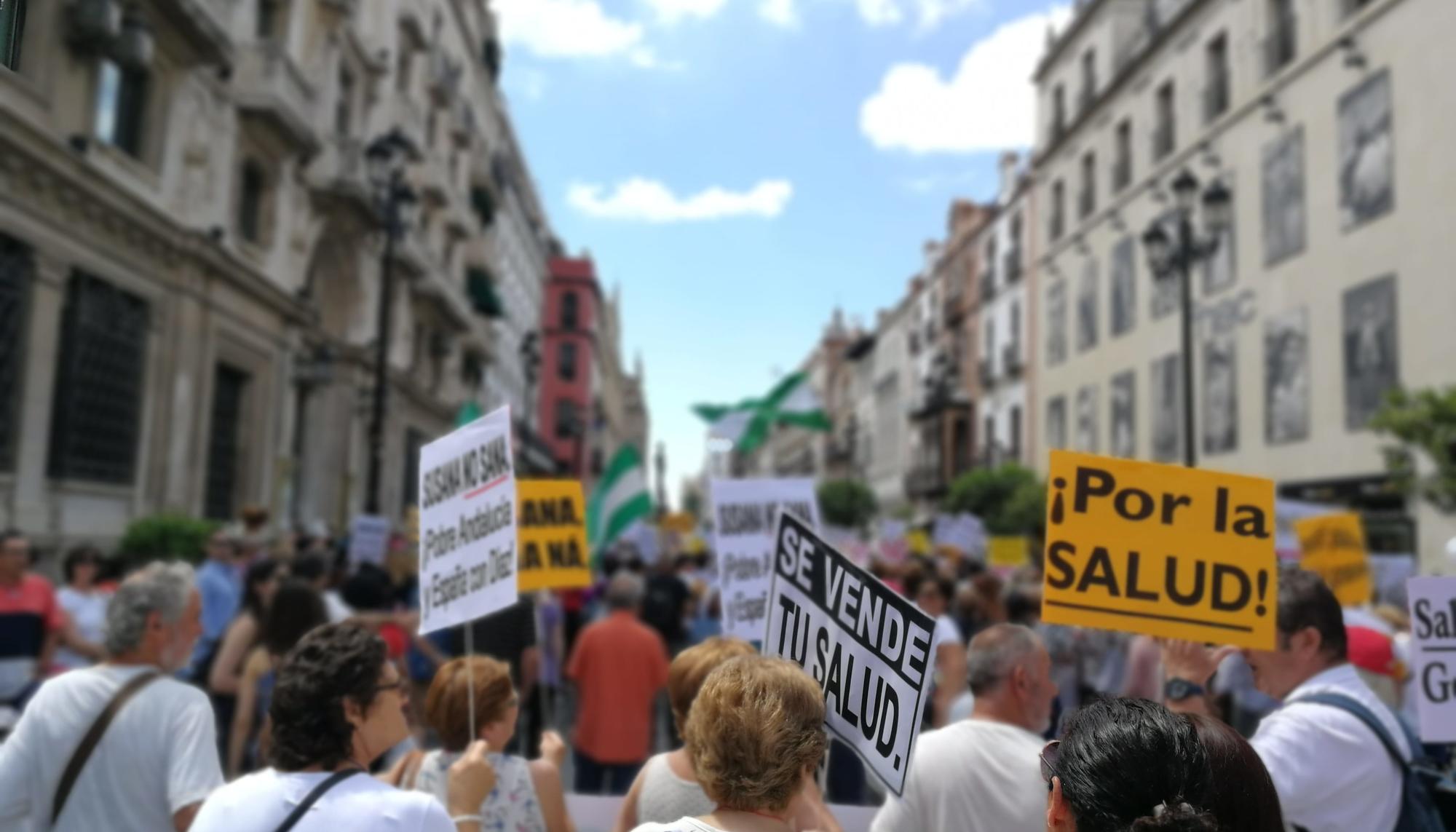 Manifestación Sanidad Pública en Sevilla 2
