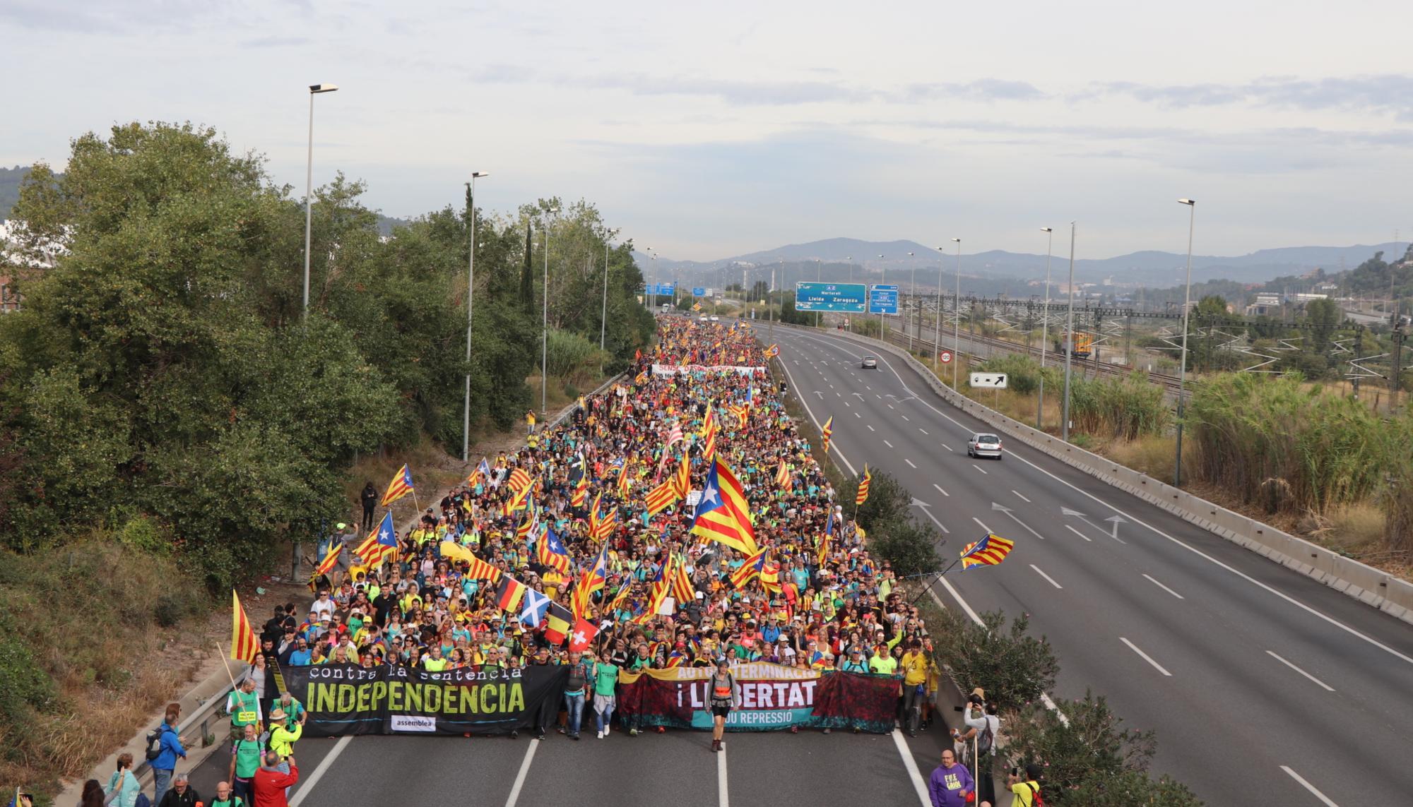 Marchas contra la sentencia del Procés