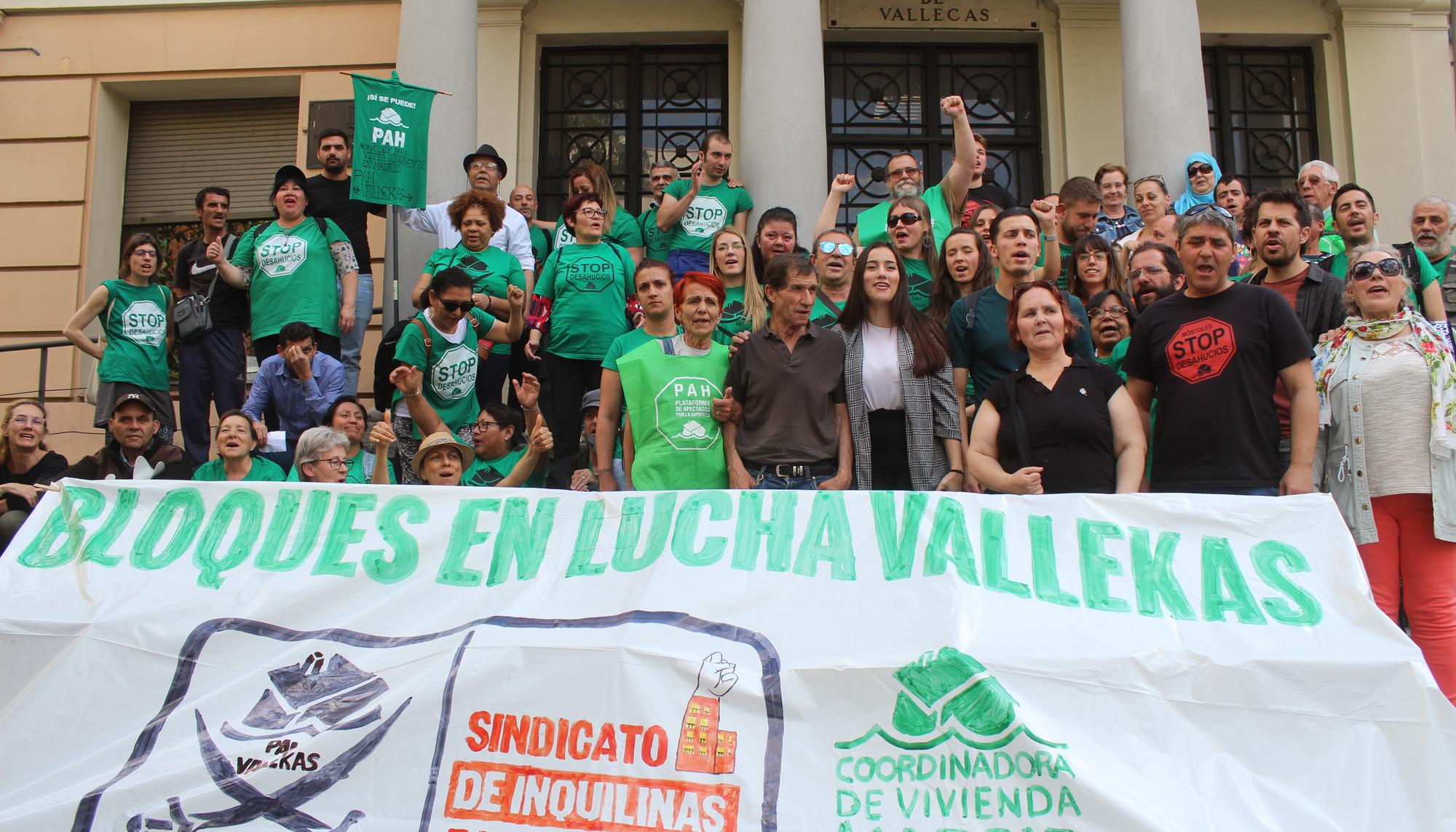 bloques en lucha vallecas