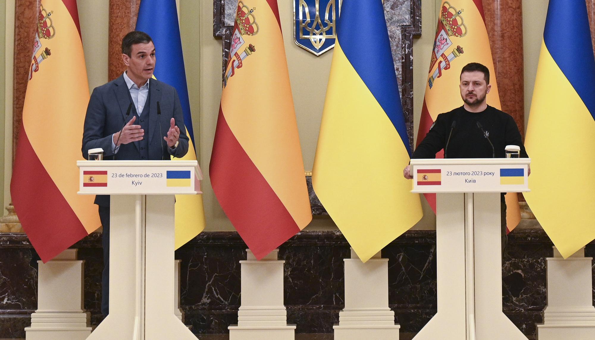 visita de Pedro Sánchez al Parlamento ucraniano.  11