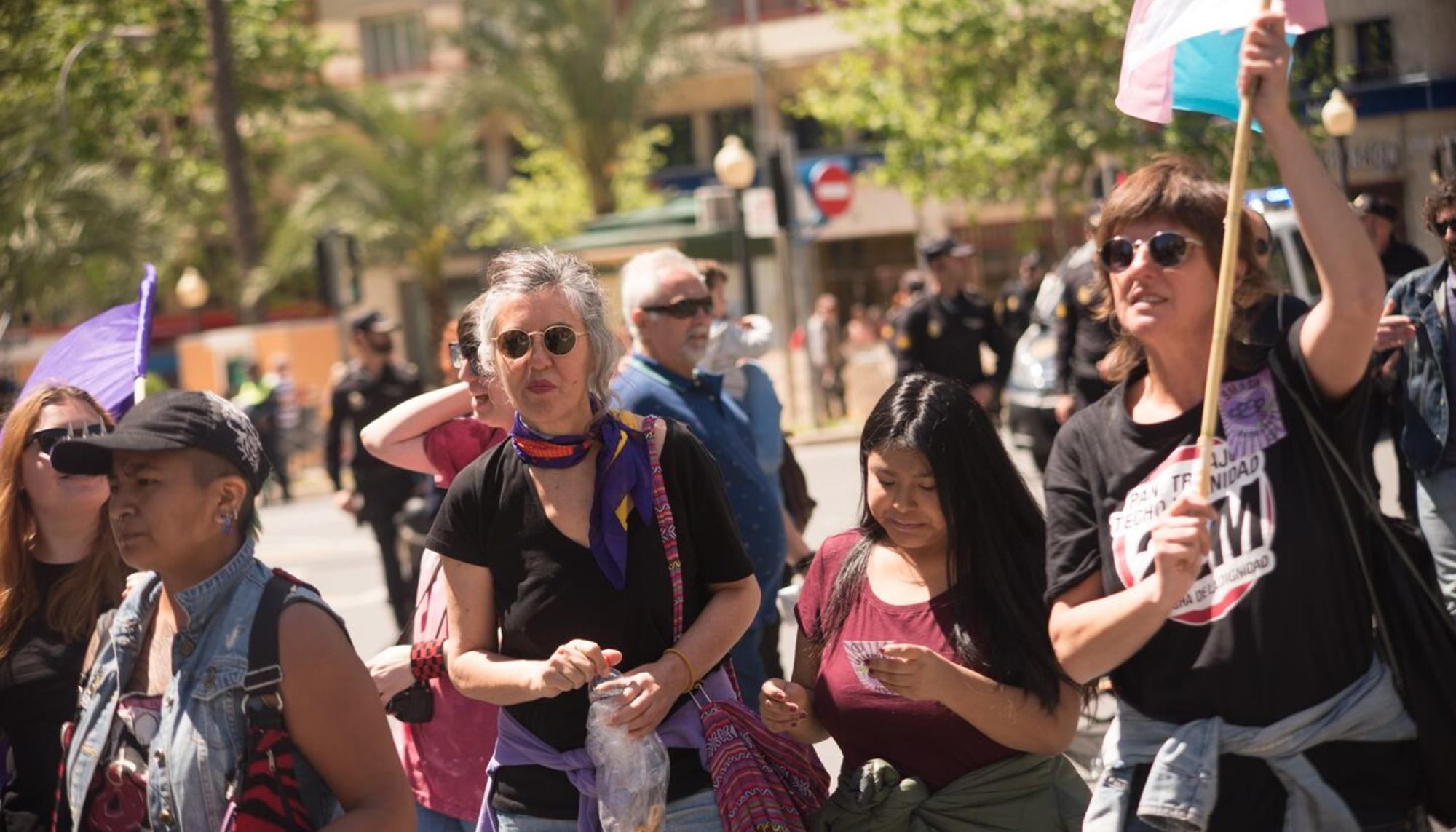 Manifestacion 1M Alacant 15 bloque no mixto