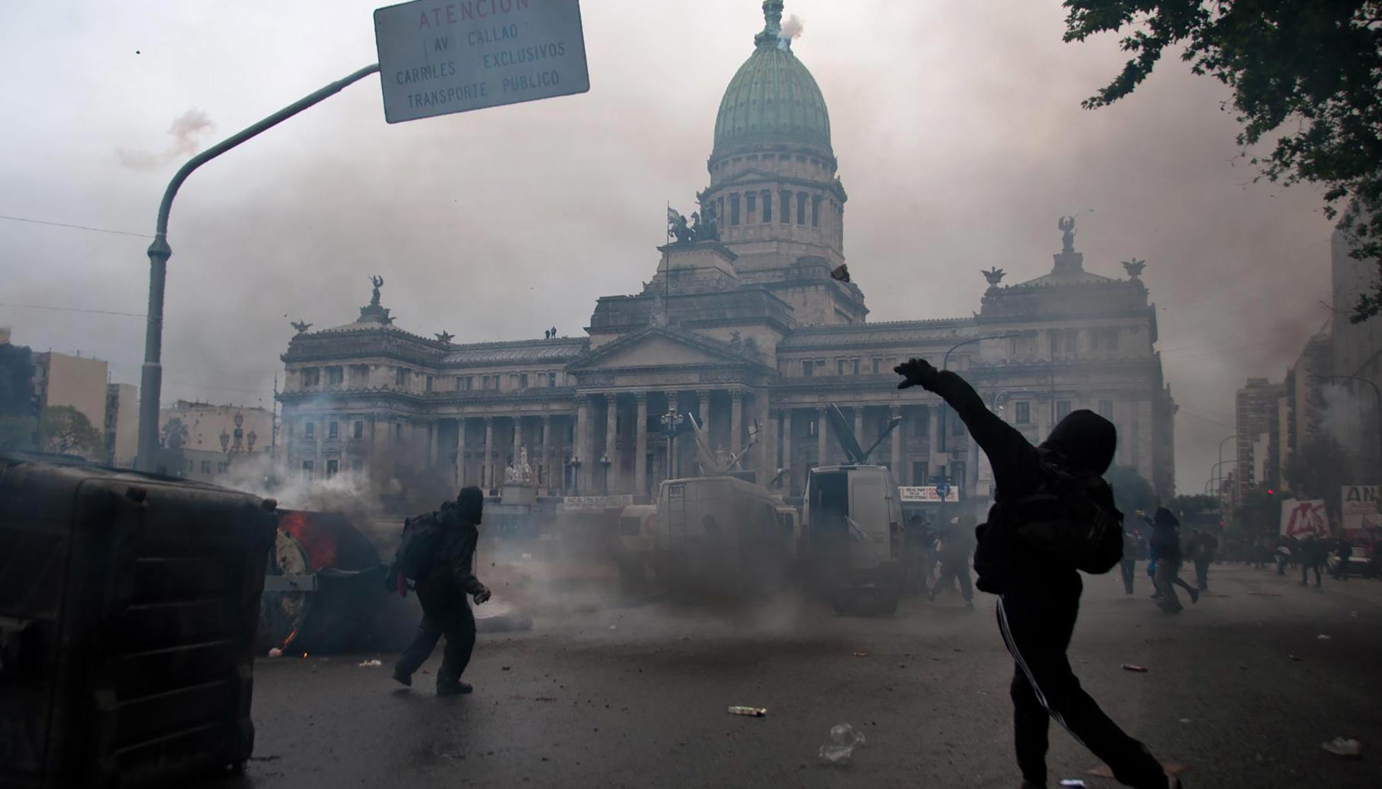 Protestas por los presupuestos en Argentina