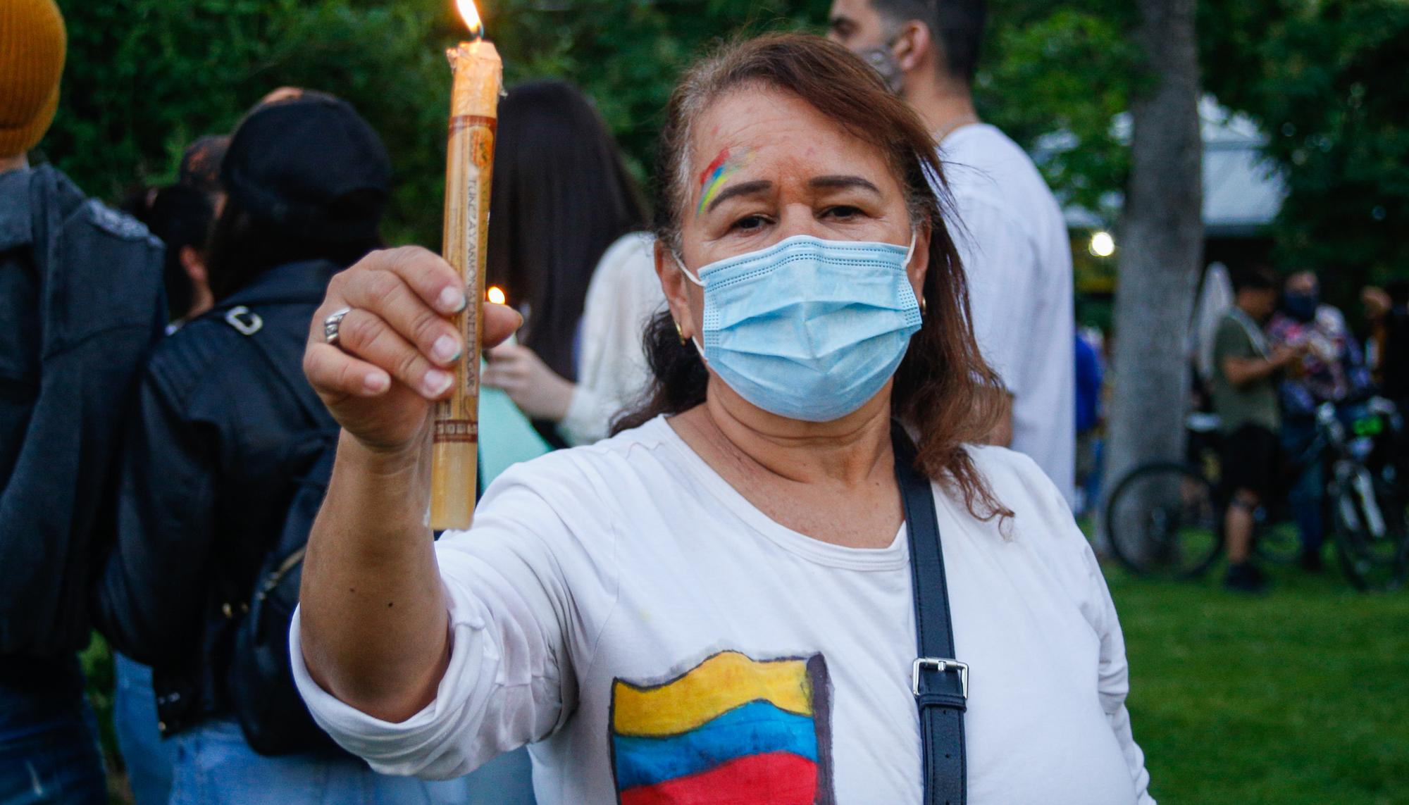 Concentración en Madrid en apoyo al pueblo colombiano - 3