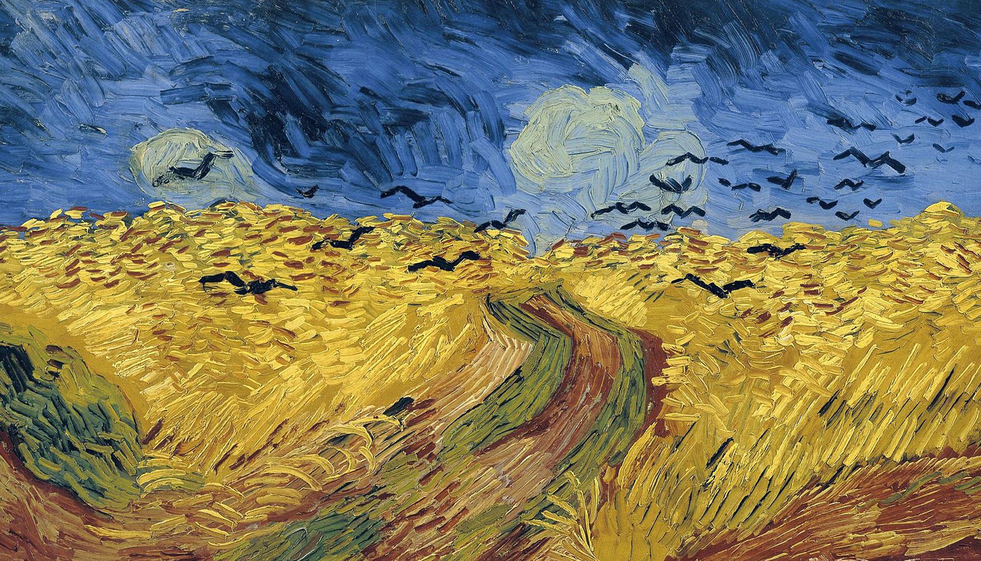 Campo de trigo con cuervos