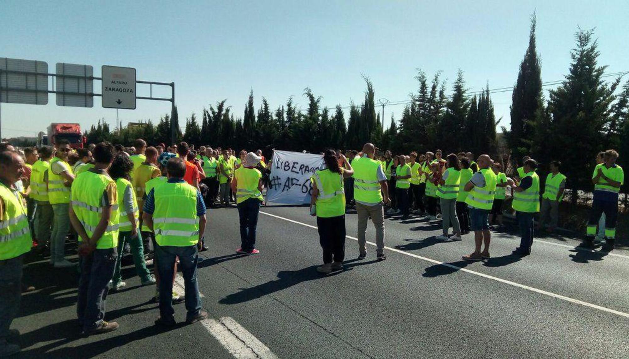 Corte de la Nacional 232 La Rioja