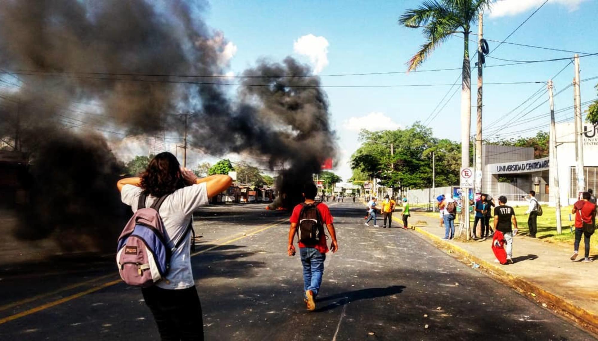 Protestas en Managua, abril 2018. Elena Cayeiro