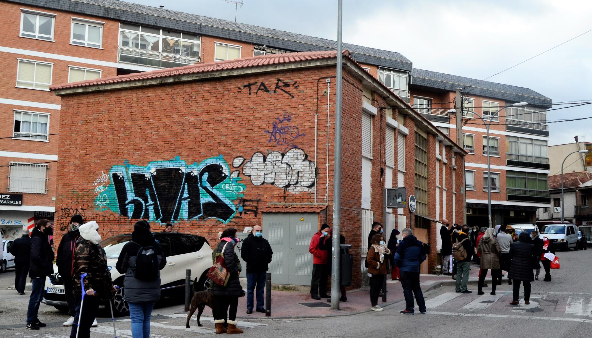 Protesta en Villalba por muerte de persona sin hogar 1