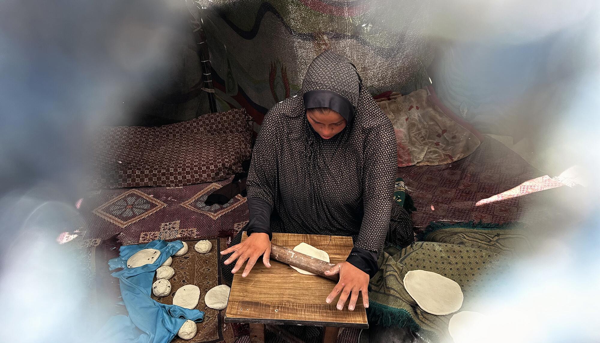 Gaza mujer pan