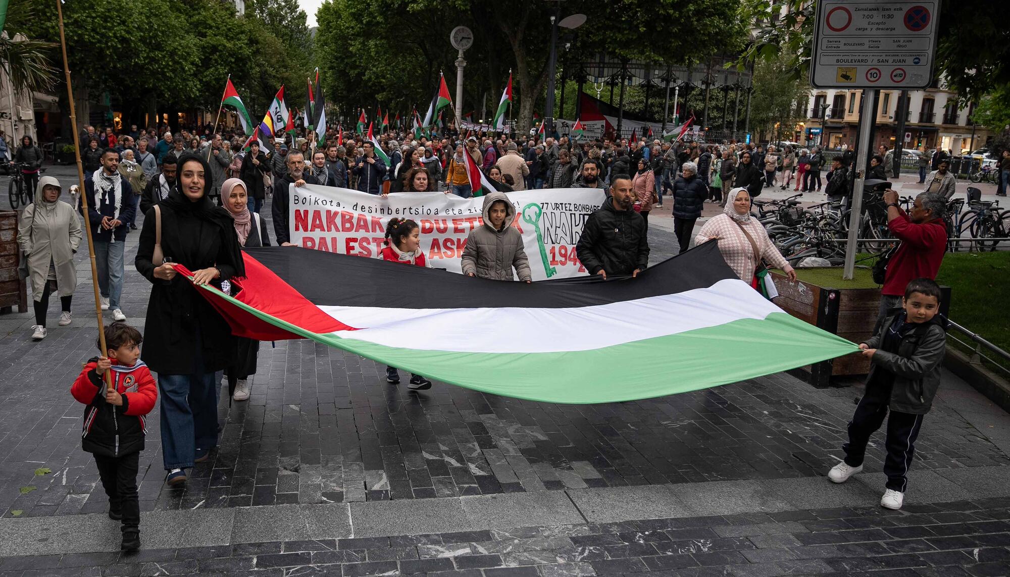 Fotos Palestina manifestación Nakba Donostia - 8