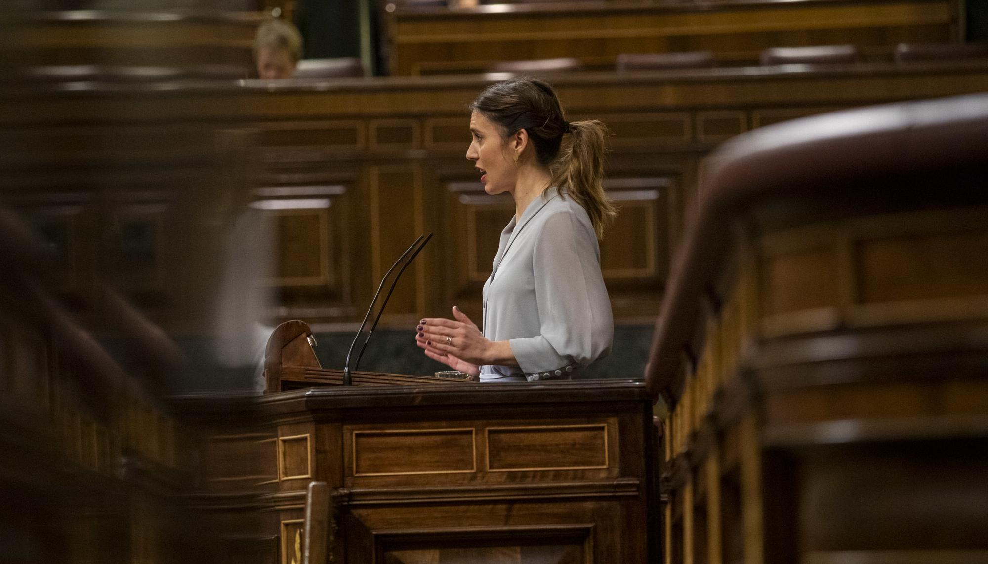 Congreso votacion Ley trans reforma aborto - 14 Irene Montero Tribuna