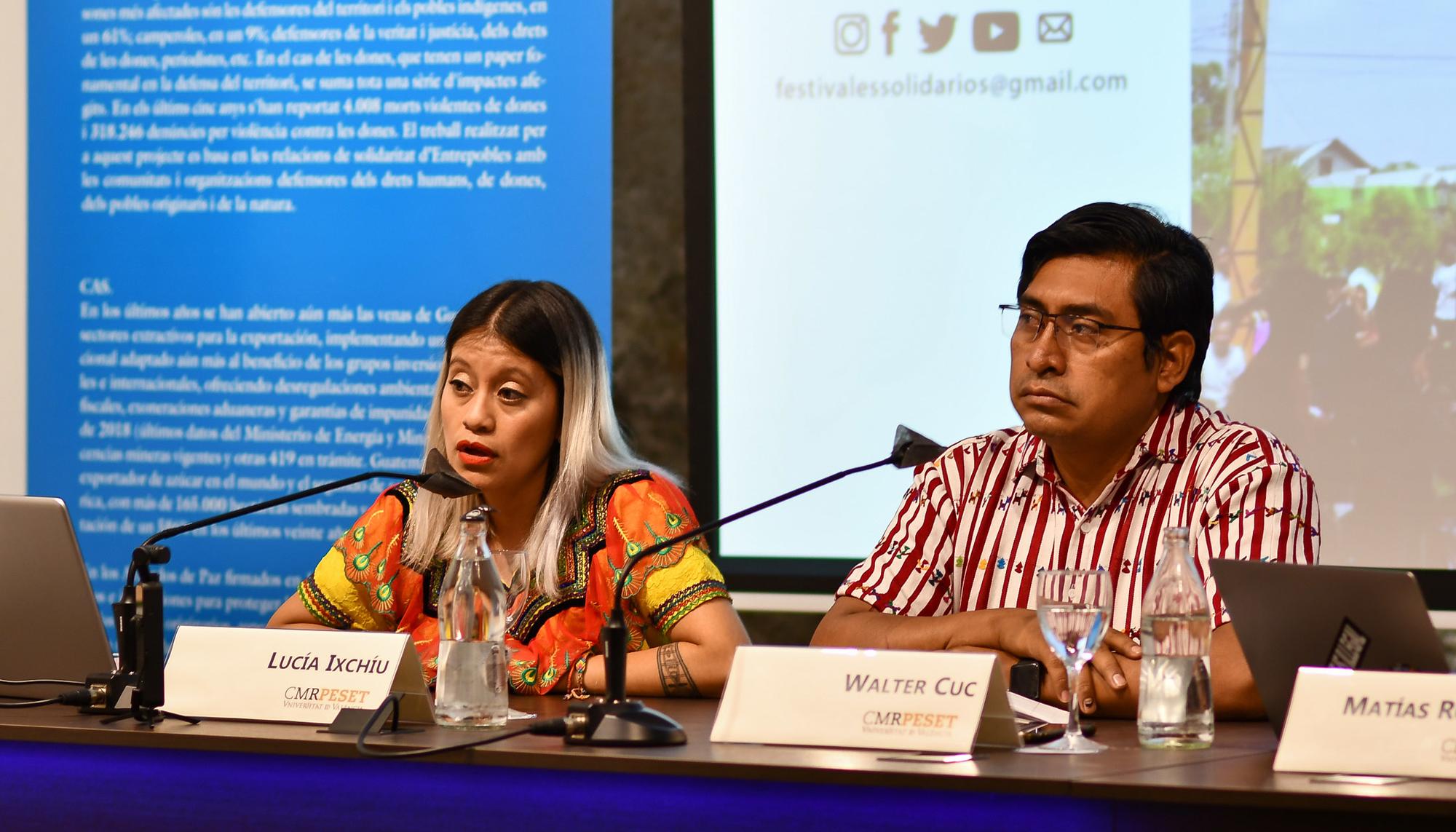 Walter Cuc y Lucía Ixchíu
