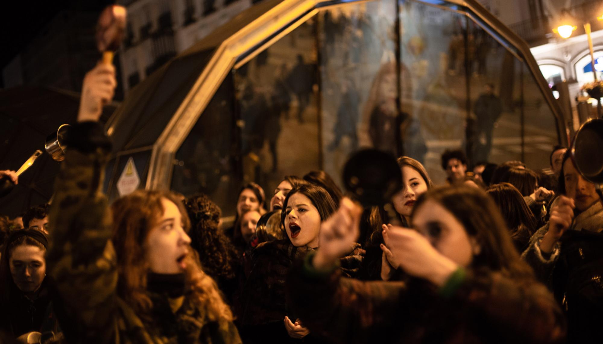 Caceralada por el 8M n la Puerta del Sol, Madrid - 5