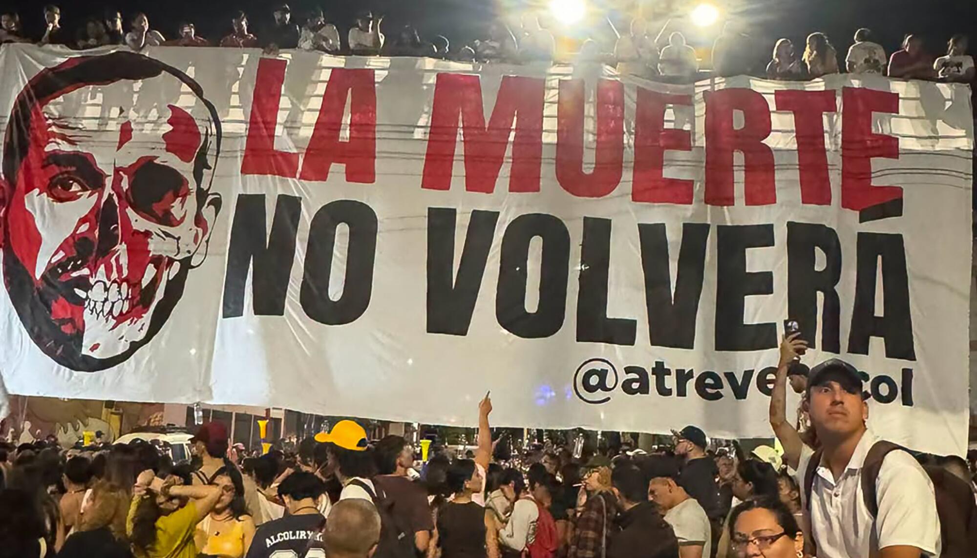 Manifestación contra De la Espriella paramilitarismo Cali