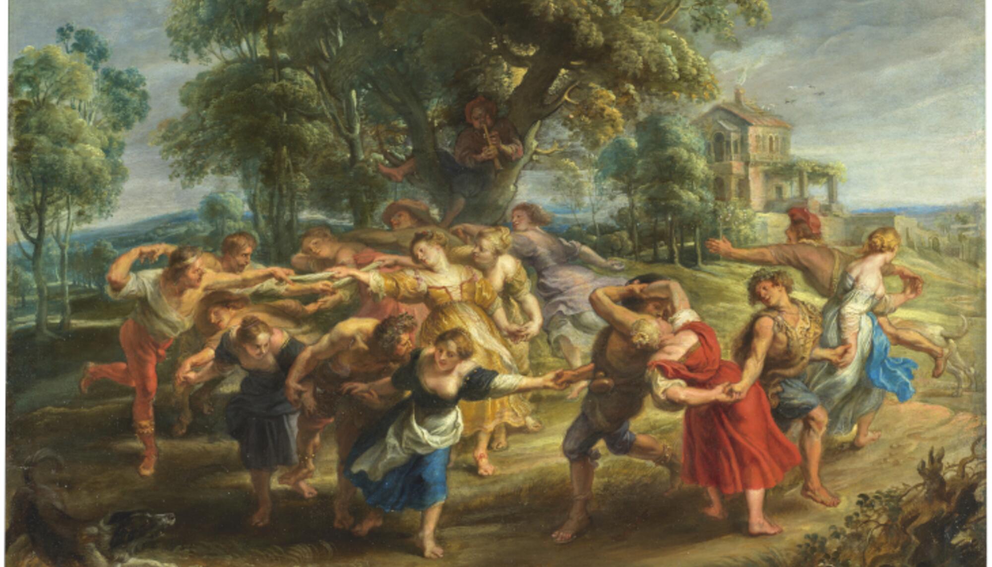 ‘Danza de personajes mitológicos y aldeanos’ Rubens Madrid, Museo Nacional del Prado